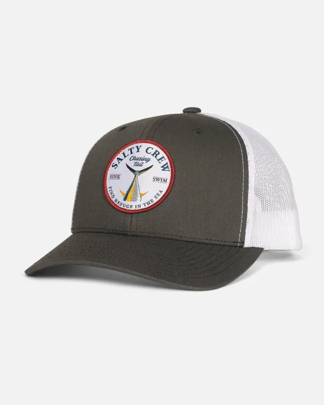Bottom Dweller Retro Trucker Hat - Charcoal White sold by Salty Crew