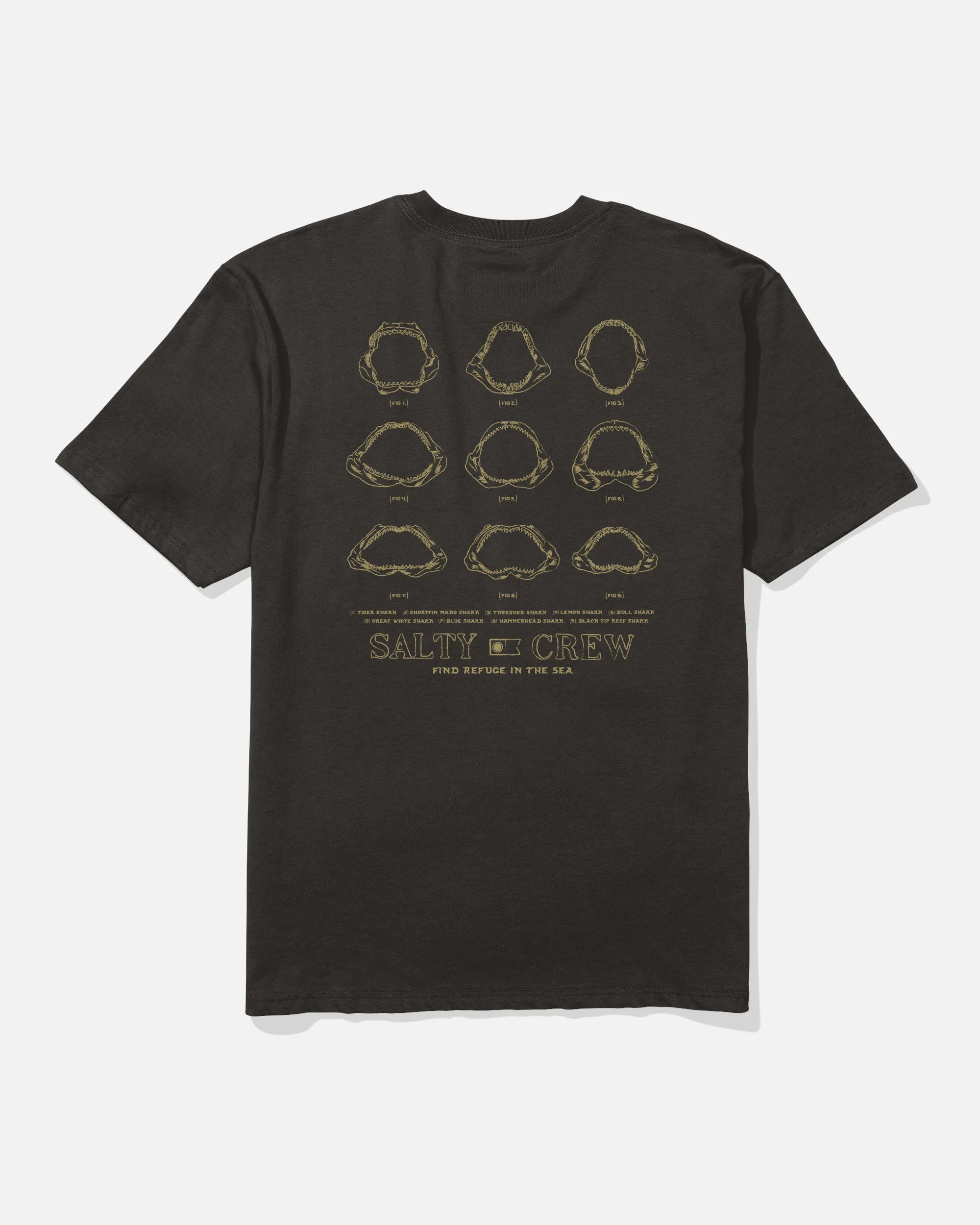 Jawbone Classic Tee - Black sold by Salty Crew