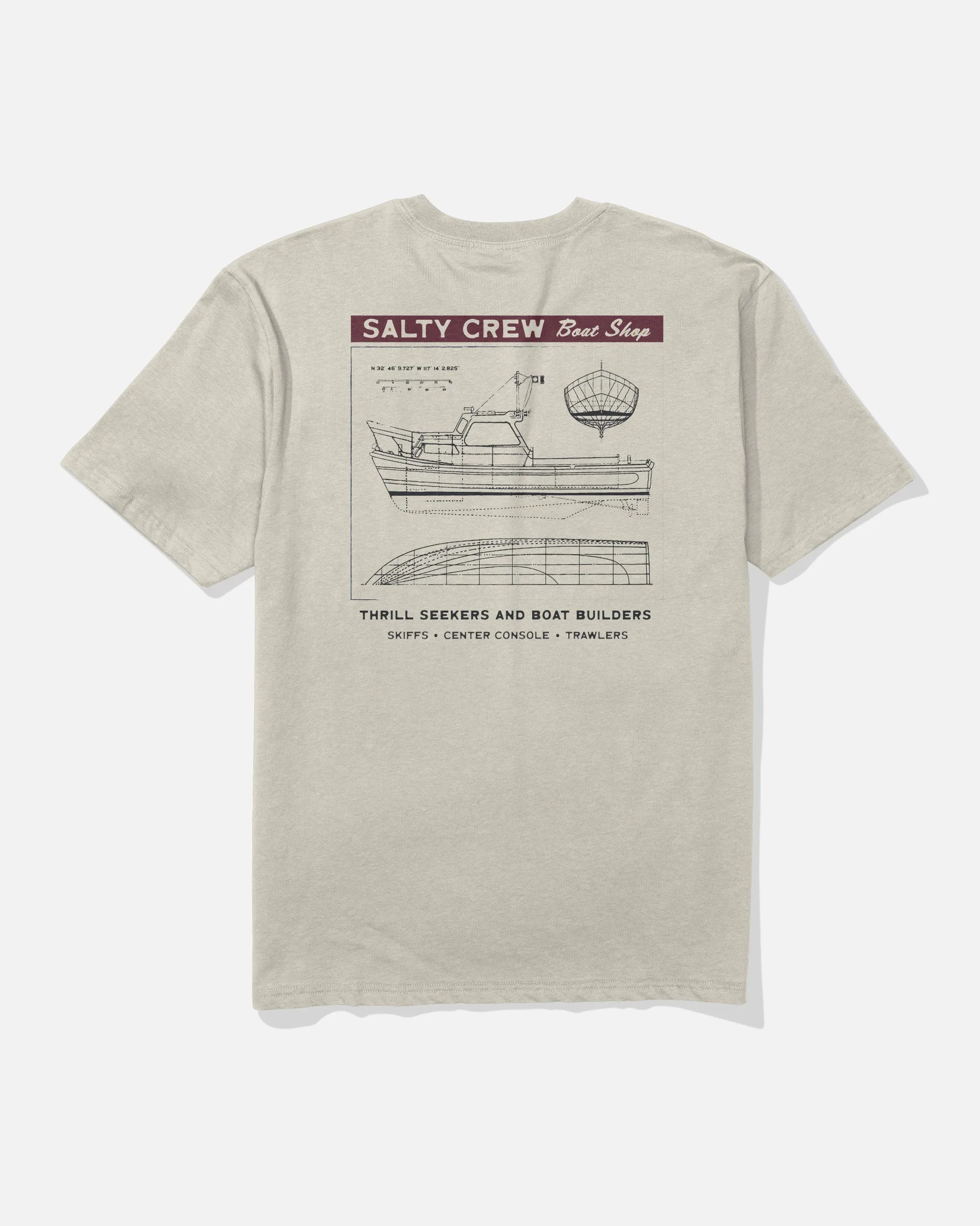 Boat Shop Classic Tee - Bone sold by Salty Crew