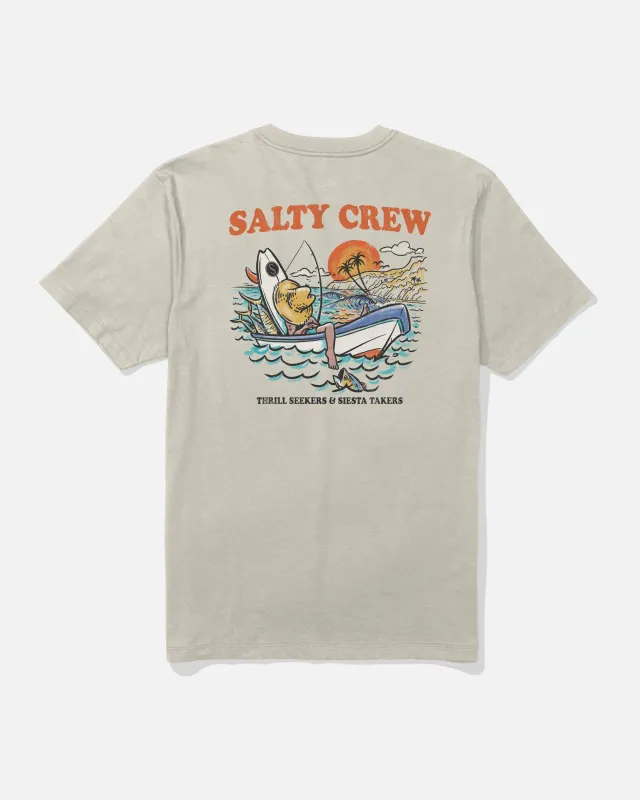 Down Time Tee - Bone made by Salty Crew
