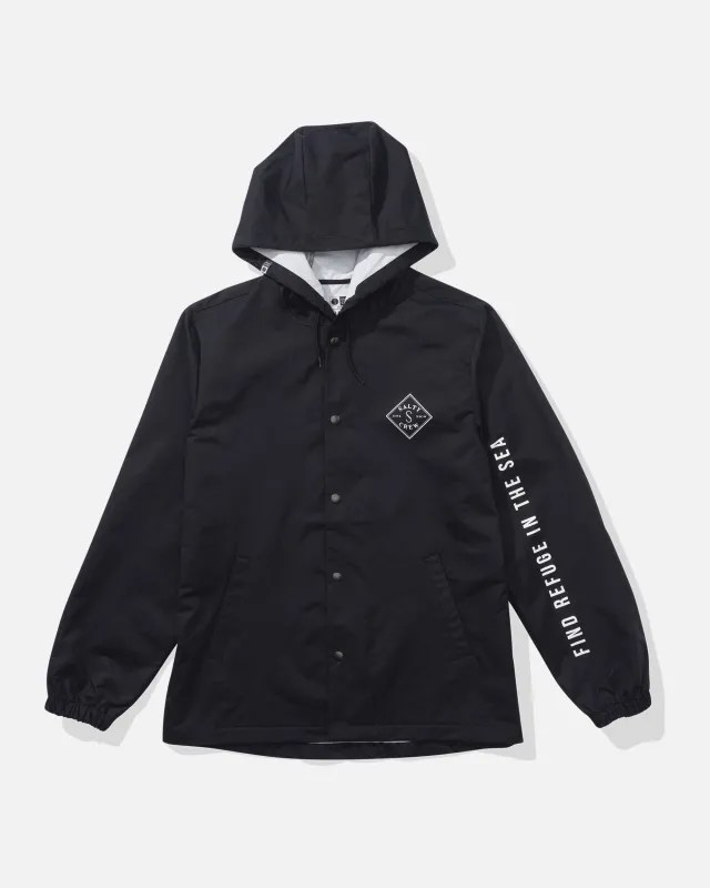 Tippet Snap Jacket - Black sold by Salty Crew