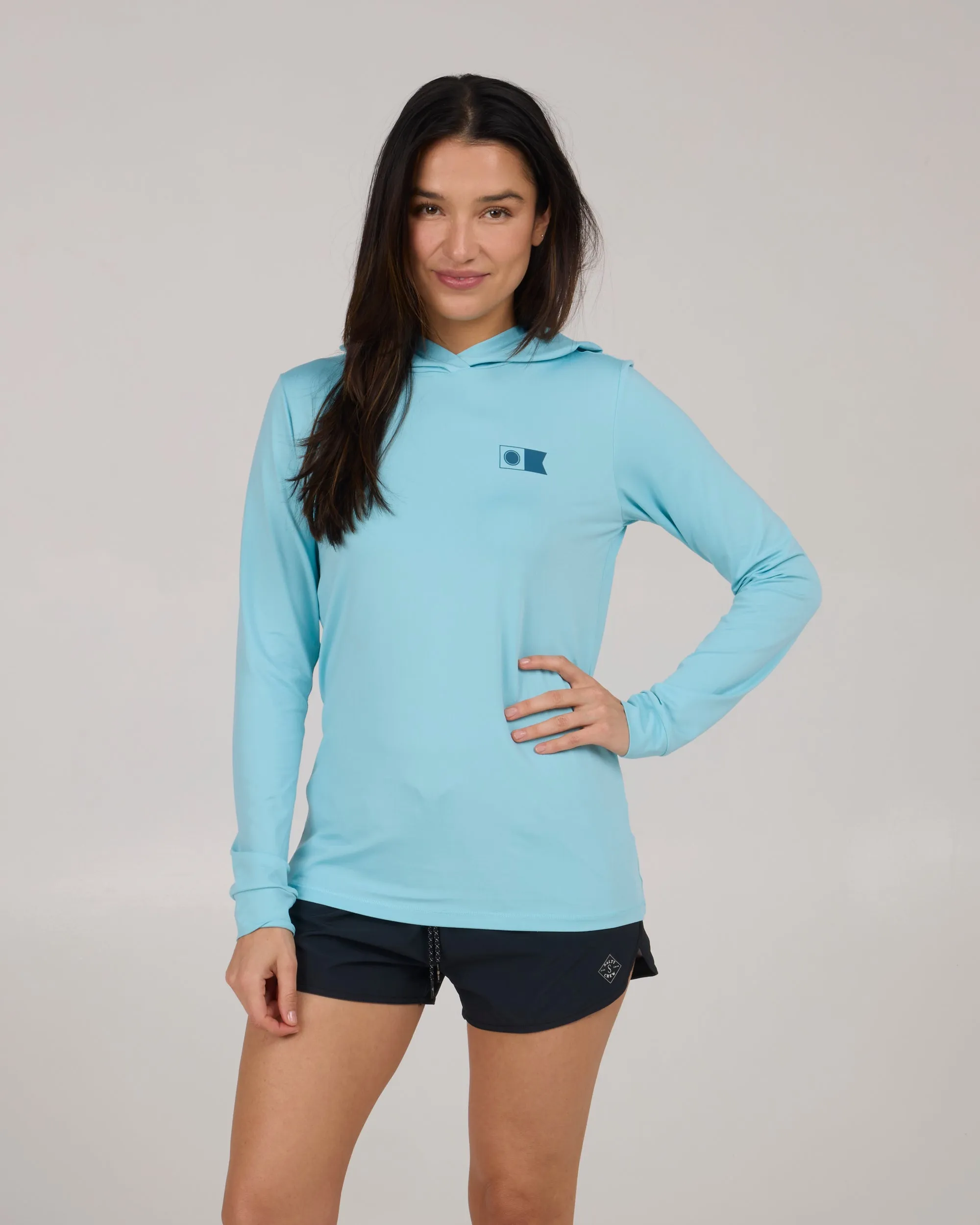 Flagship Sunshirt Hoodie - Pacific Blue sold by Salty Crew product image thumbnail 2