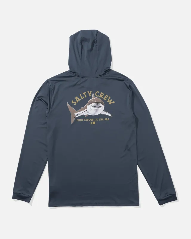 Lurking Sunshirt Hoodie - Bluefin sold by Salty Crew