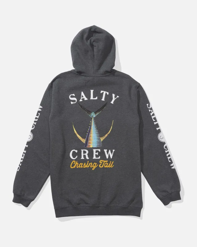 Tailed Fleece Hoodie - Gunmetal Heather sold by Salty Crew