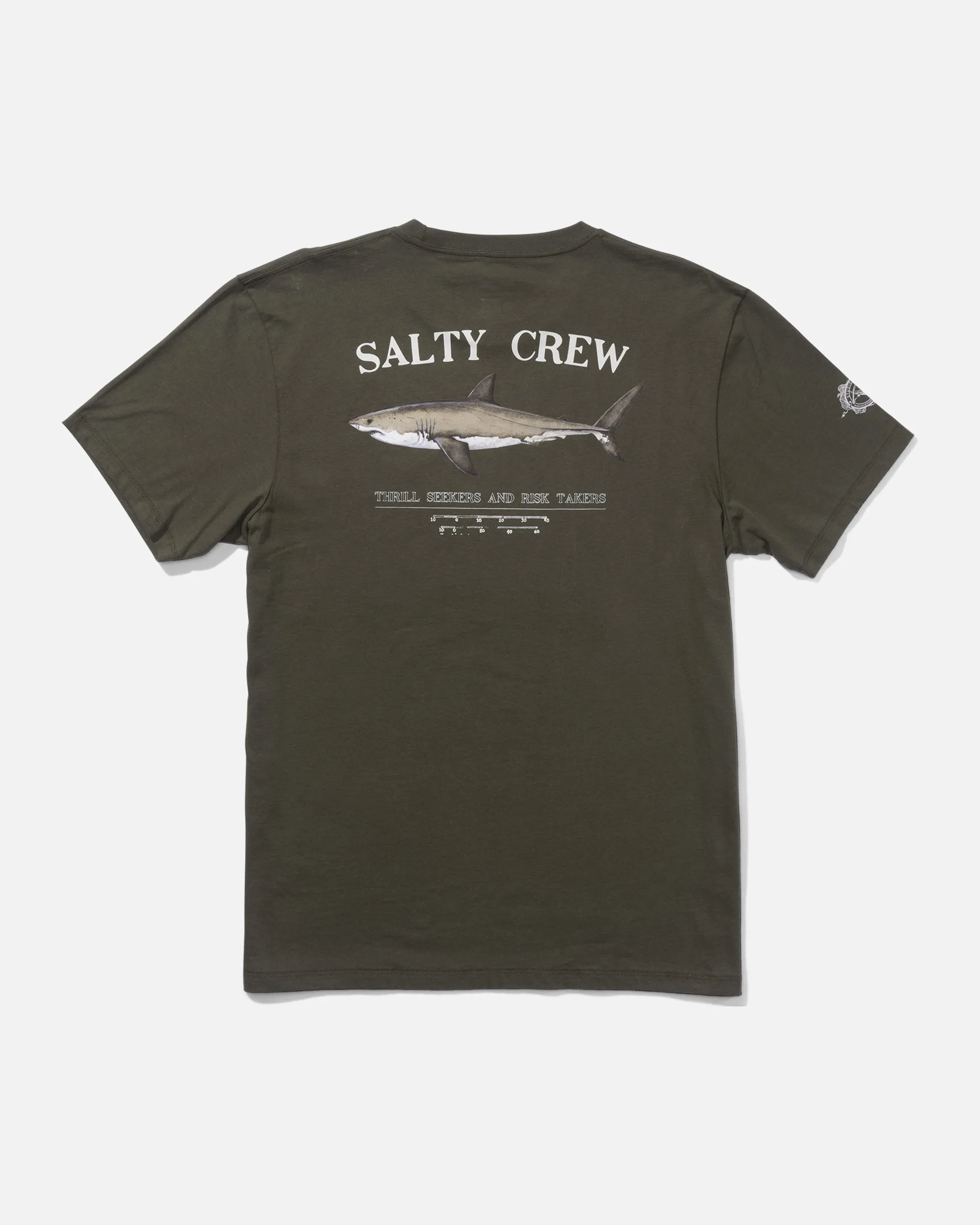 Bruce Tee - Dusty Olive sold by Salty Crew