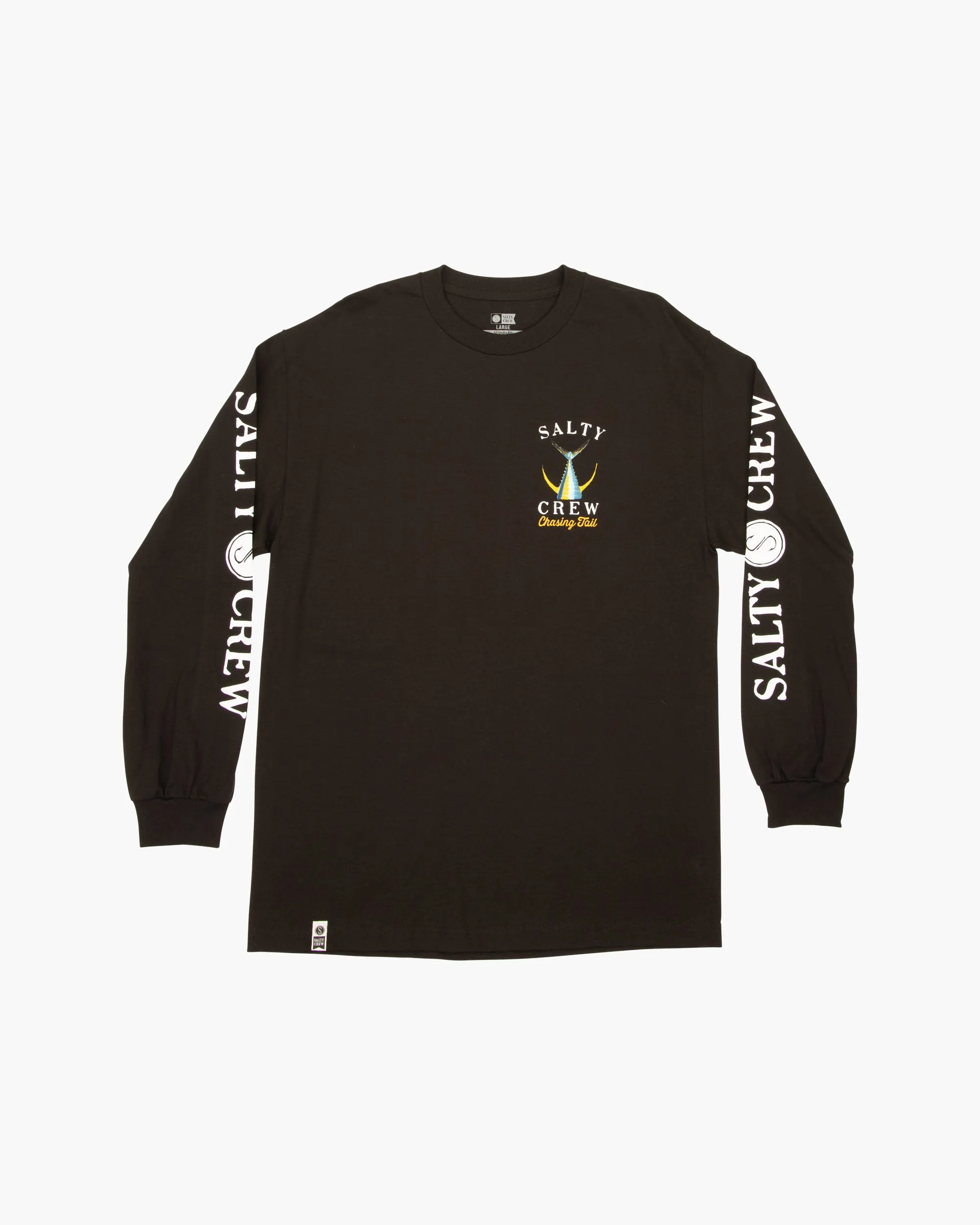 Tailed Classic Long Sleeve Tee - Black sold by Salty Crew product image thumbnail 4