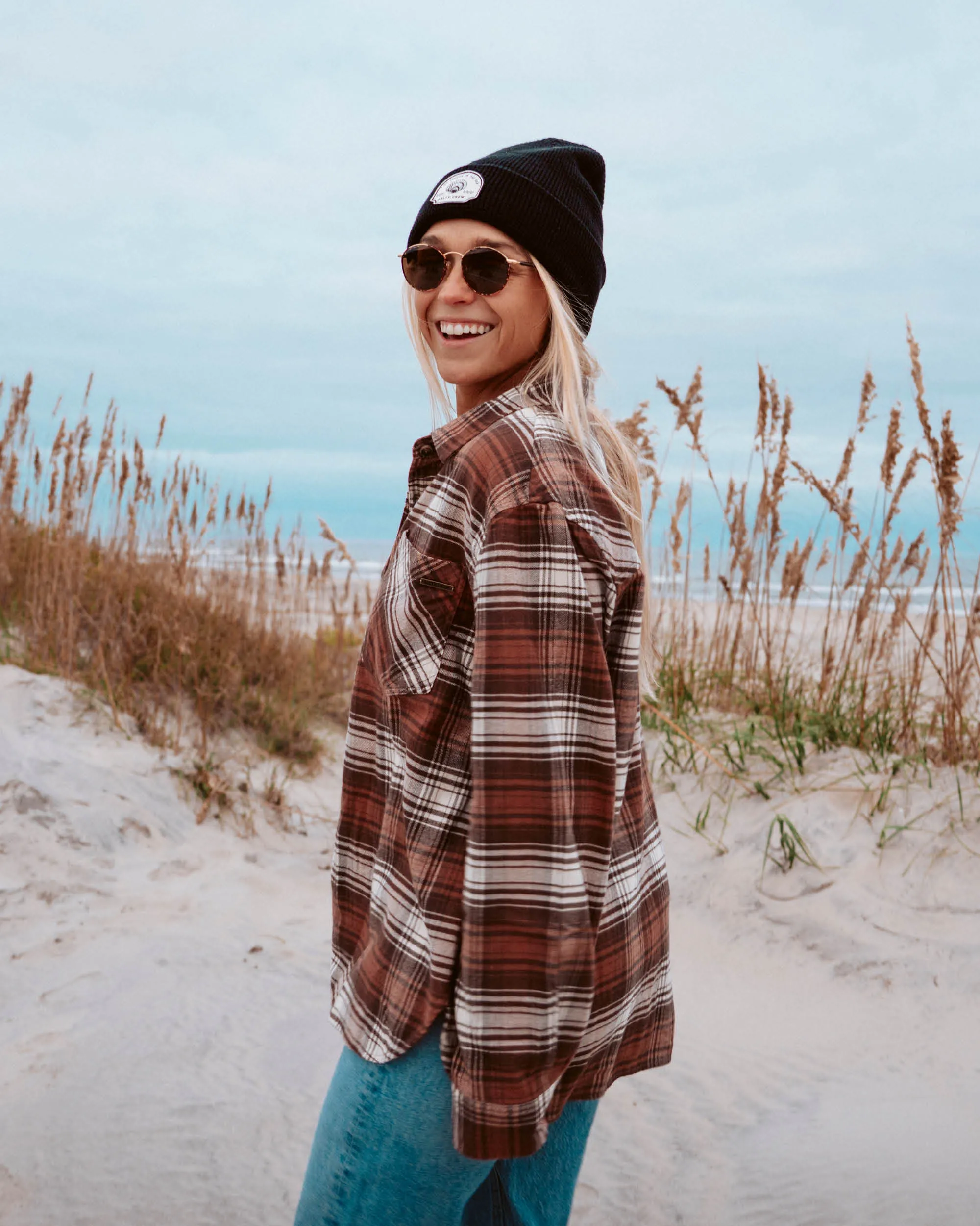 Shore Break Flannel - Rustic Red sold by Salty Crew product image thumbnail 2