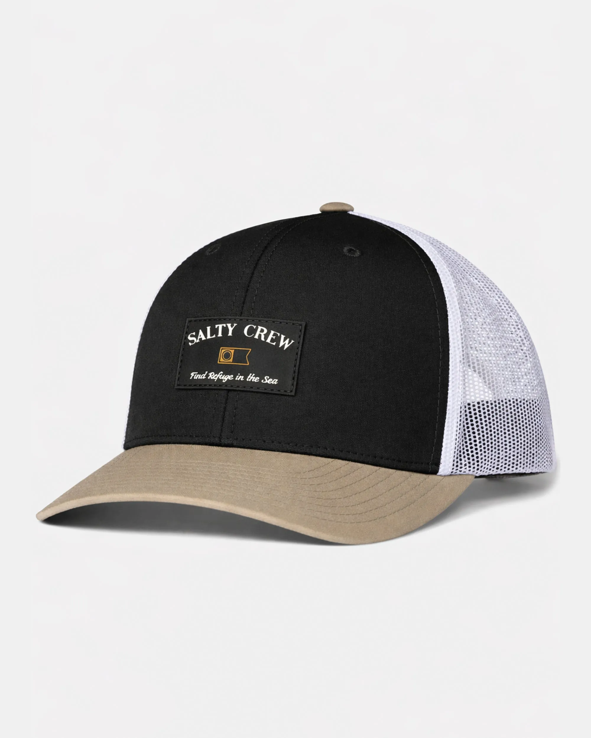 Steadfast Retro Trucker Hat - Grey Tan sold by Salty Crew
