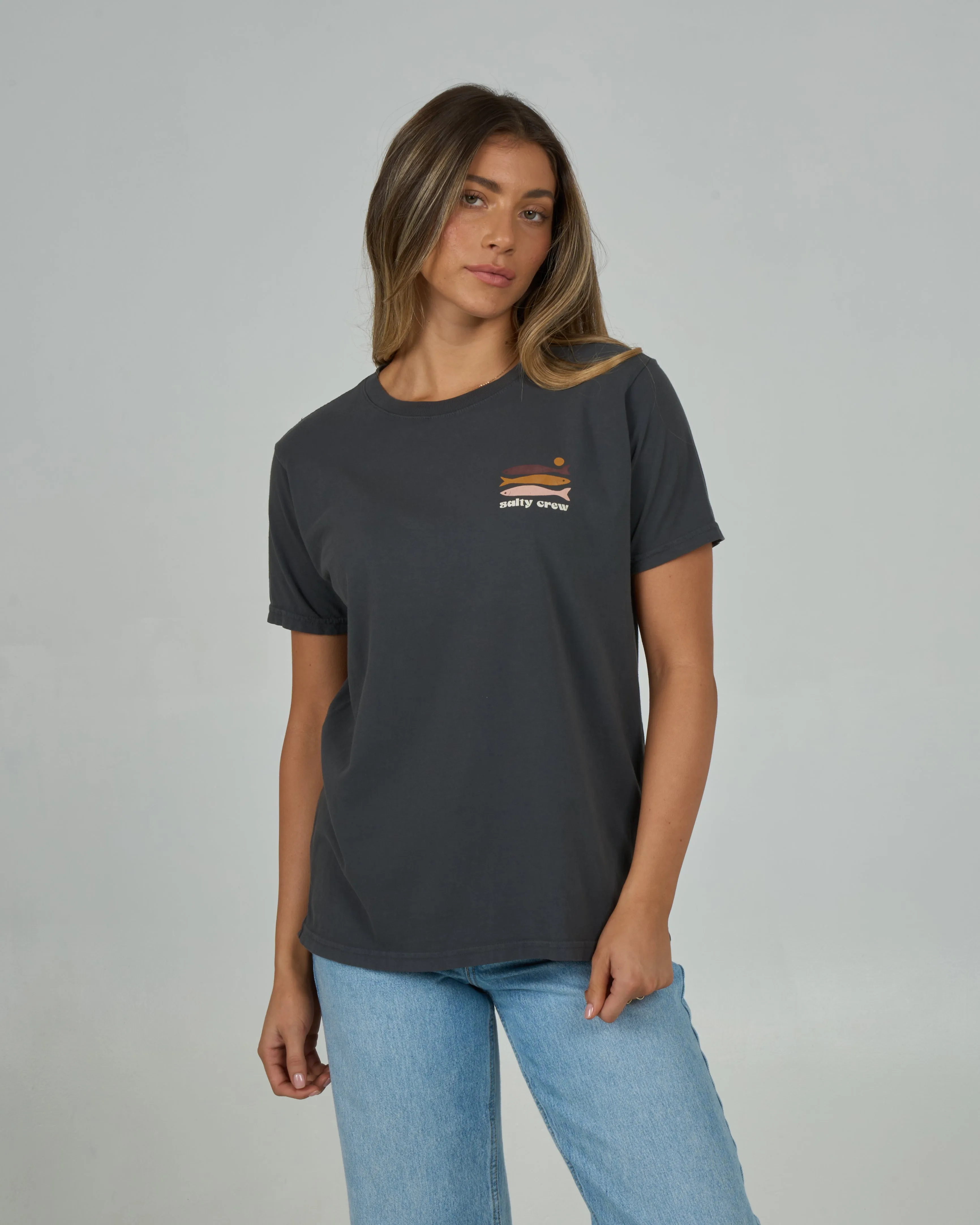 Small Bite Boyfriend Tee - Charcoal sold by Salty Crew product image thumbnail 2