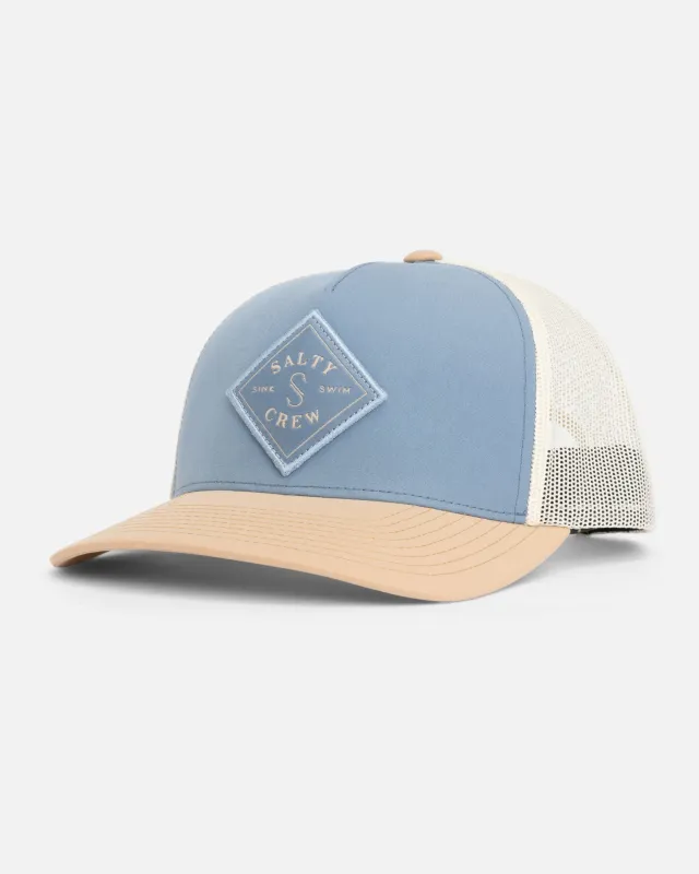 Sealine Retro Trucker Hat - Pilot Blue Bone Brown sold by Salty Crew