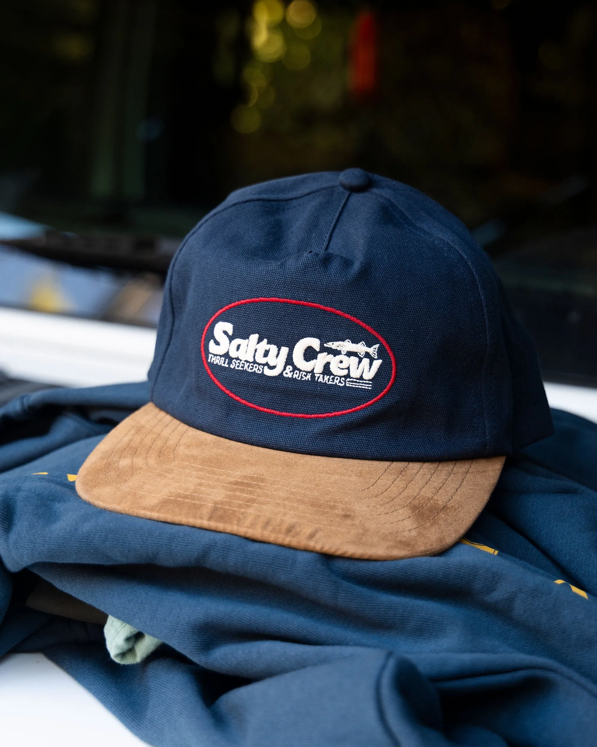 Fast Track Strapback - Navy sold by Salty Crew product image thumbnail 3