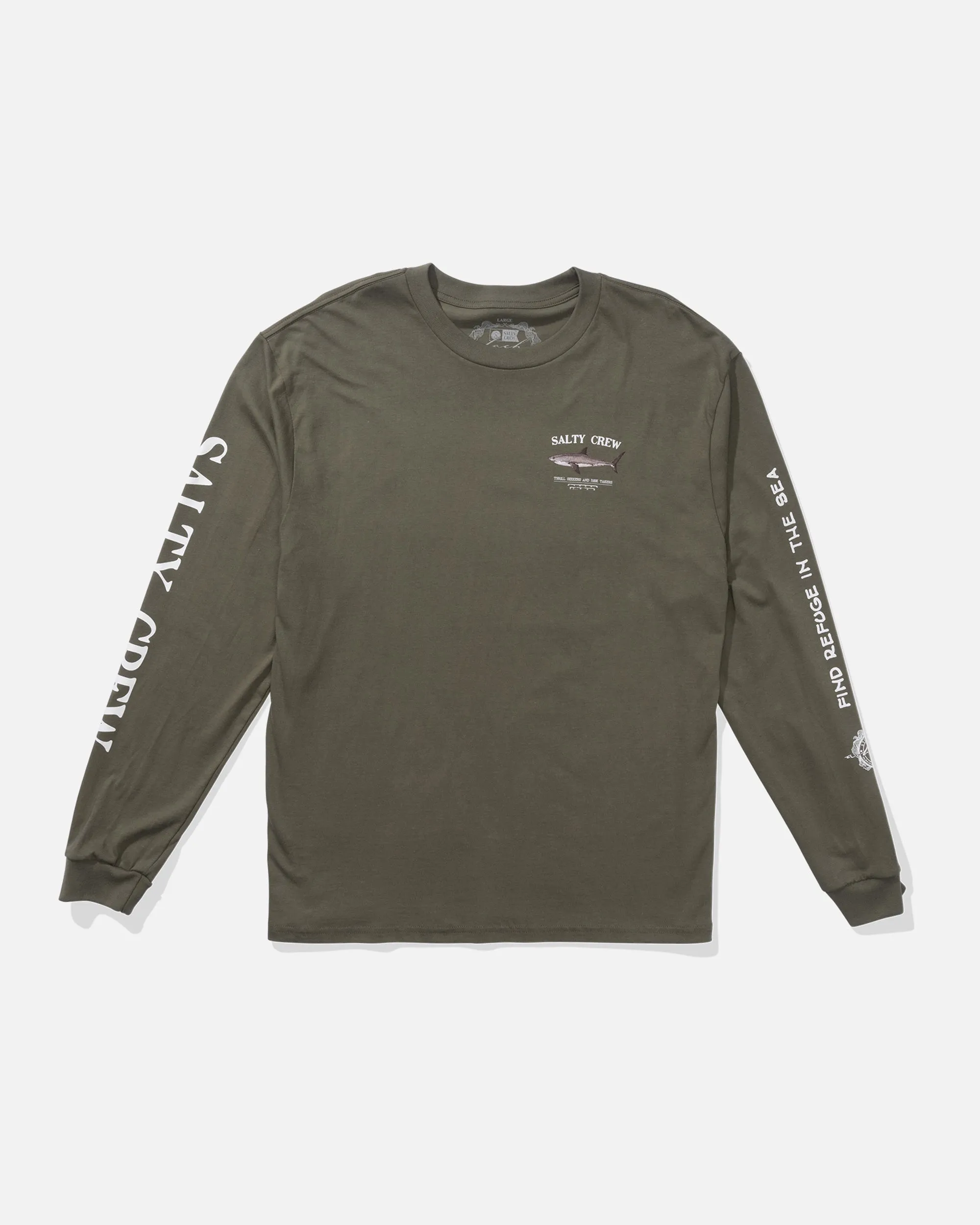 Bruce Classic Long Sleeve Tee - Dusty Olive sold by Salty Crew product image thumbnail 2