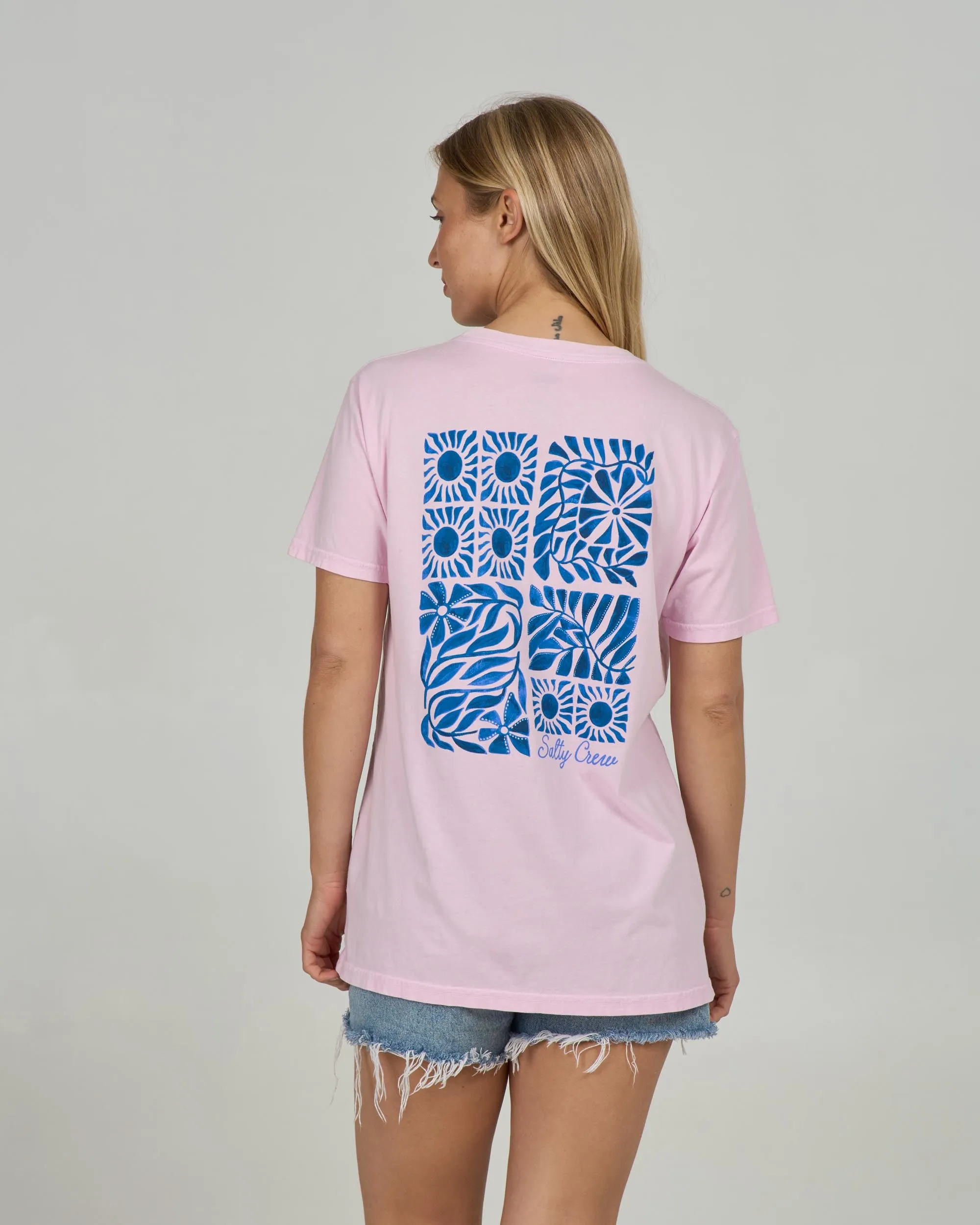 Sunblock Boyfriend Tee - Pink Skies sold by Salty Crew product image thumbnail 2