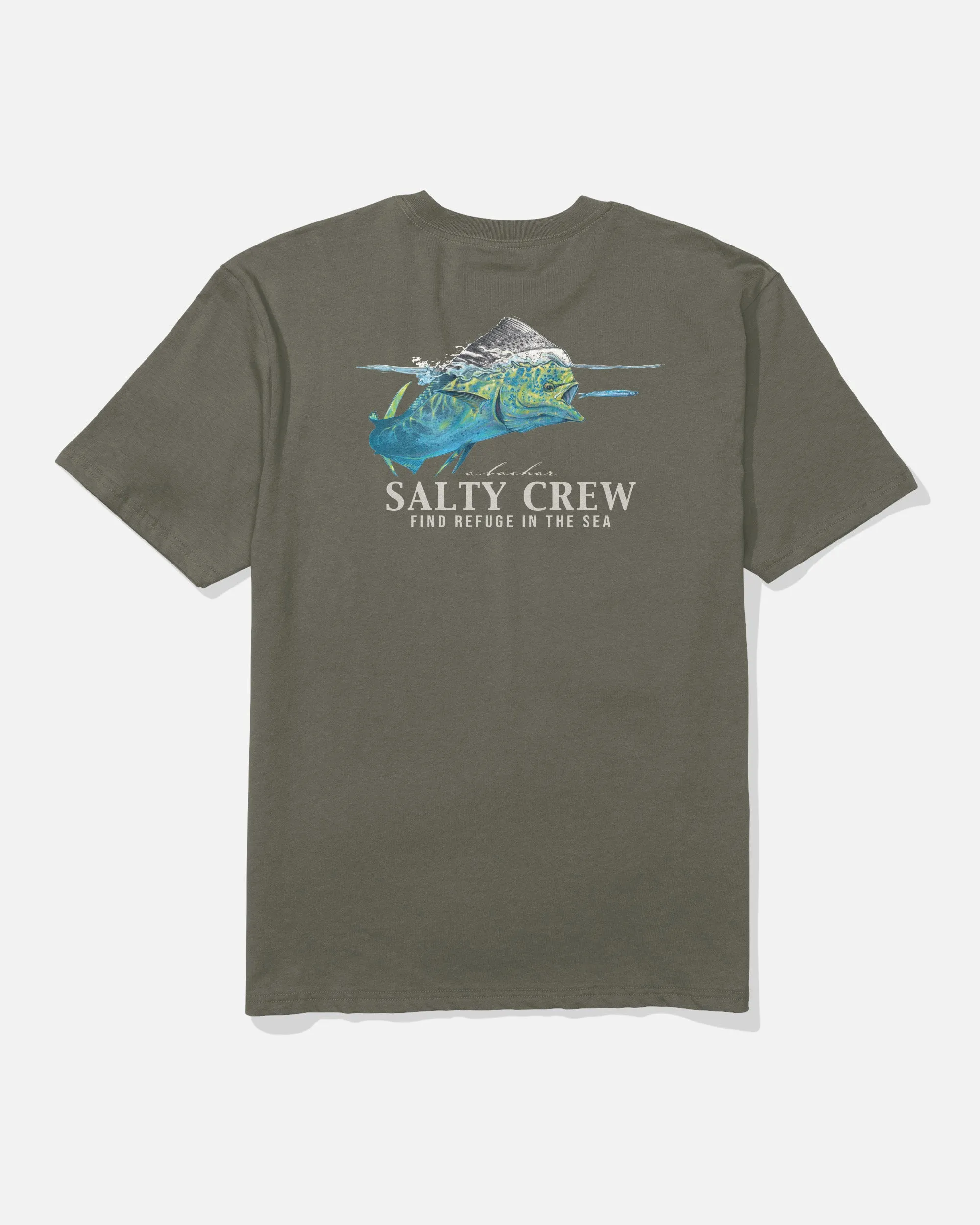 Mahi Surface Classic Tee - Dusty Olive sold by Salty Crew