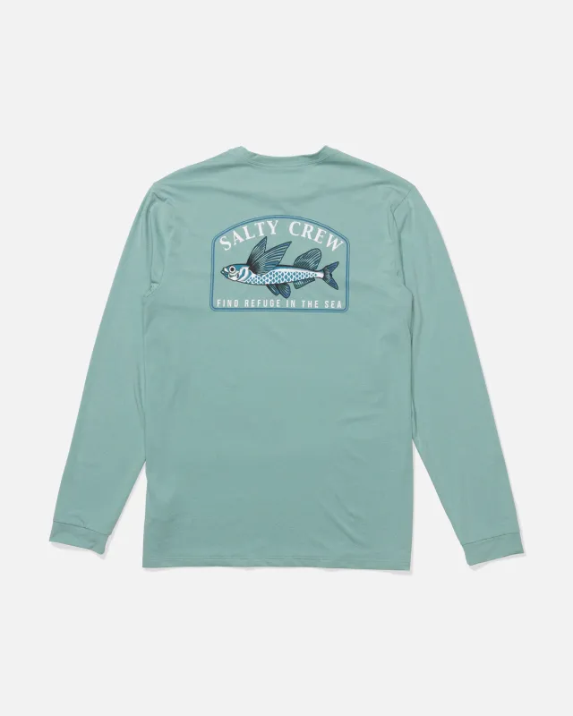Fly Home Long Sleeve Sunshirt - Seaside Heather made by Salty Crew