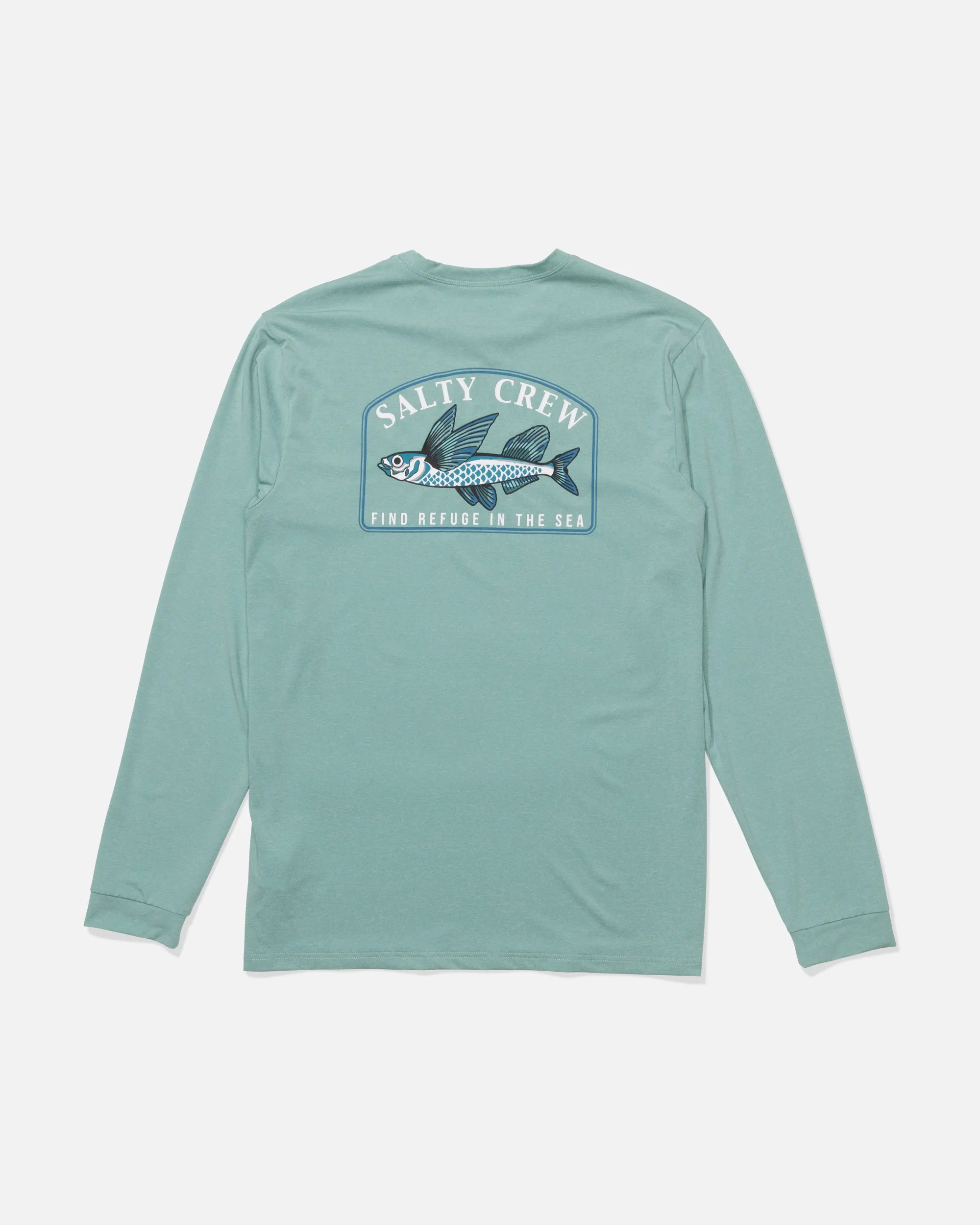 Fly Home Long Sleeve Sunshirt - Seaside Heather sold by Salty Crew