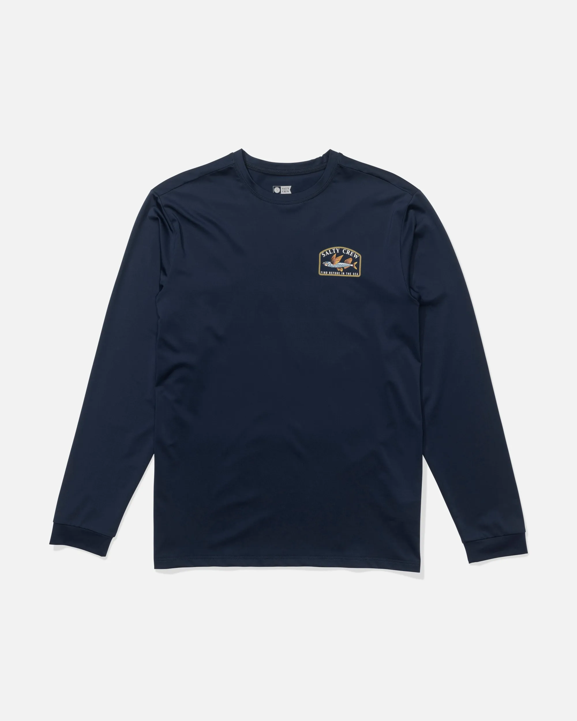 Fly Home Long Sleeve Sunshirt - Navy sold by Salty Crew product image thumbnail 2