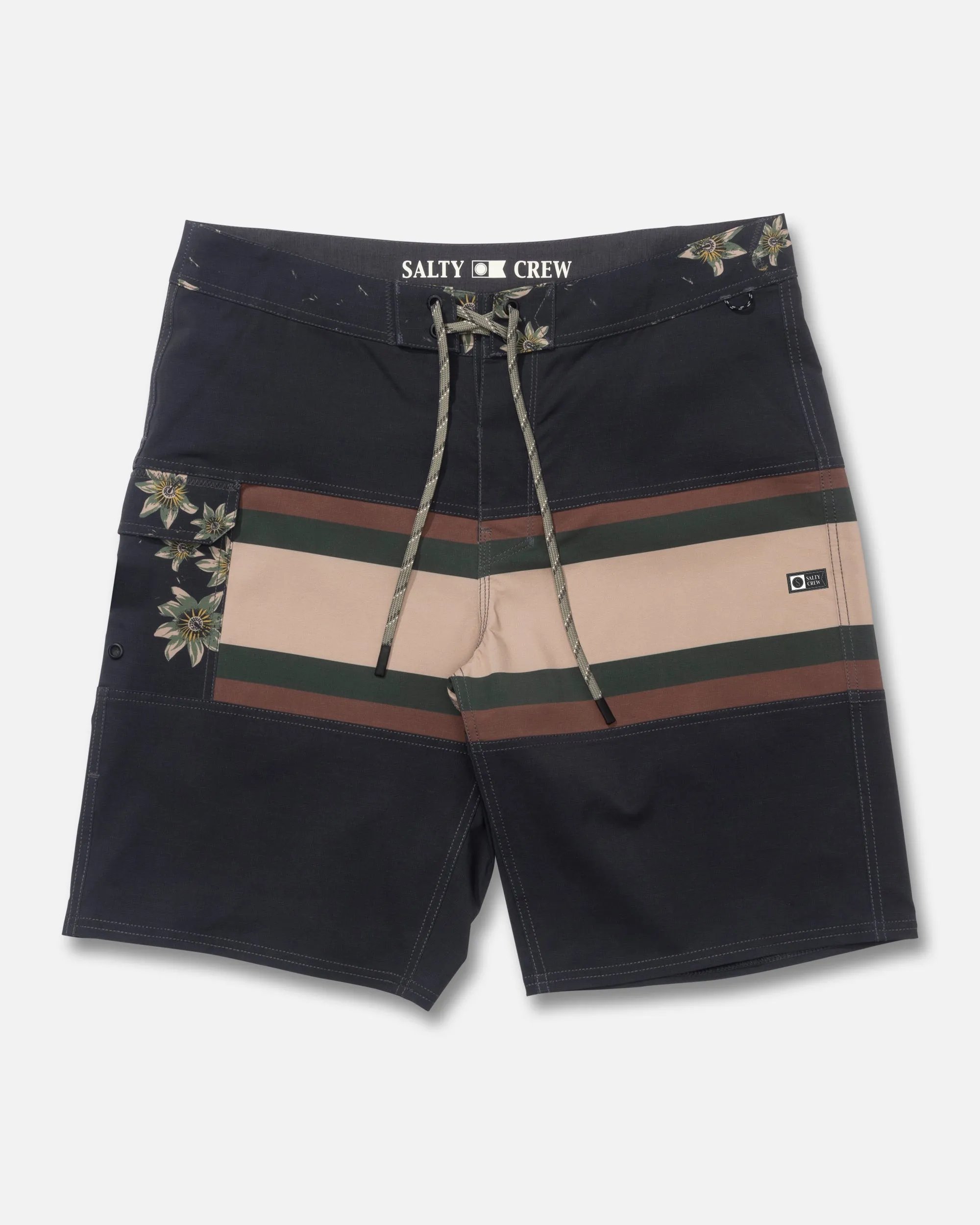 Refuge 20" Boardshort - Pirate Black sold by Salty Crew