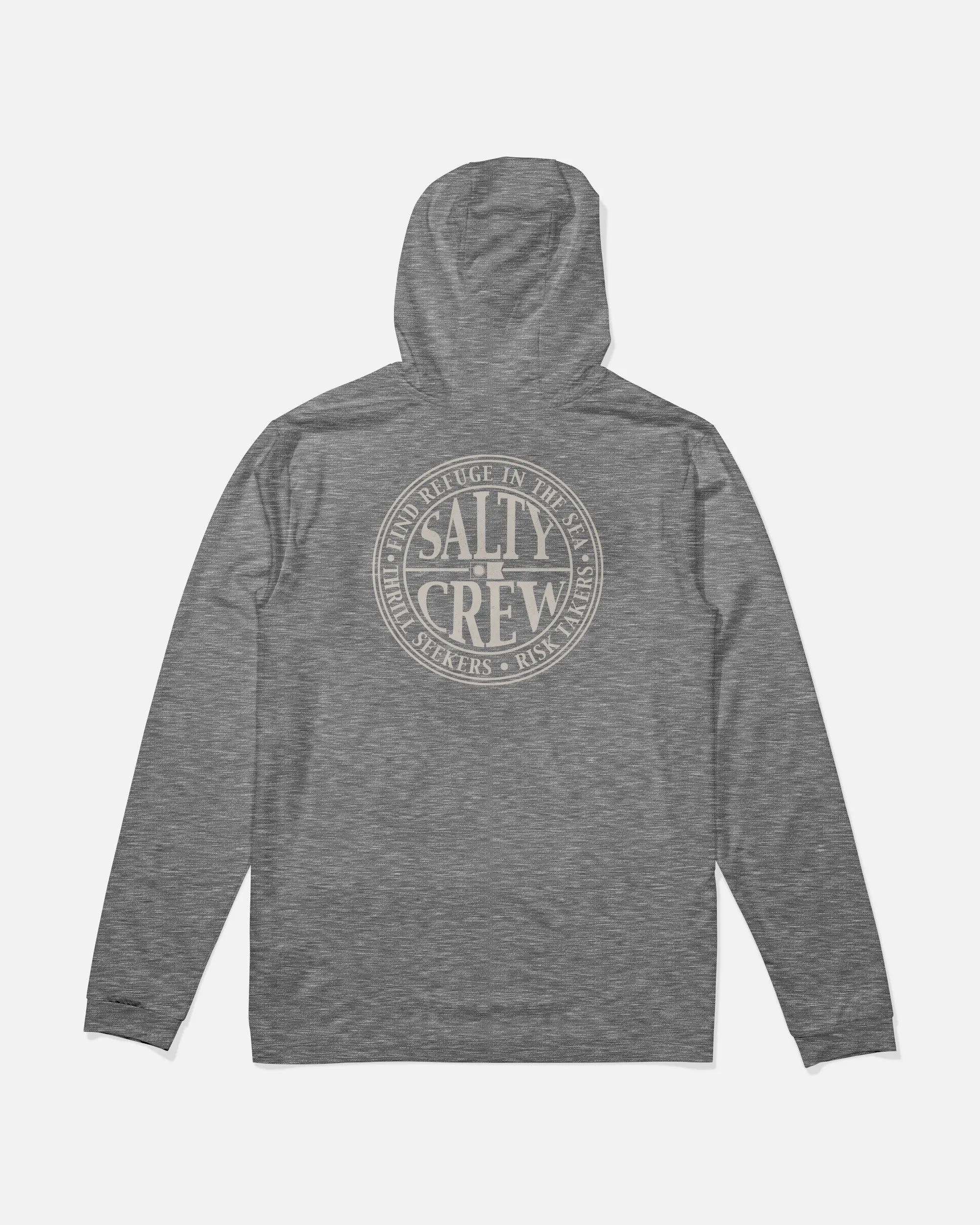 Global Hood Sunshirt - Charcoal sold by Salty Crew