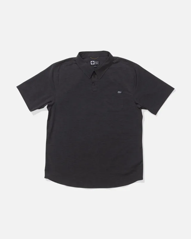 Drifter UV Polo - Black made by Salty Crew