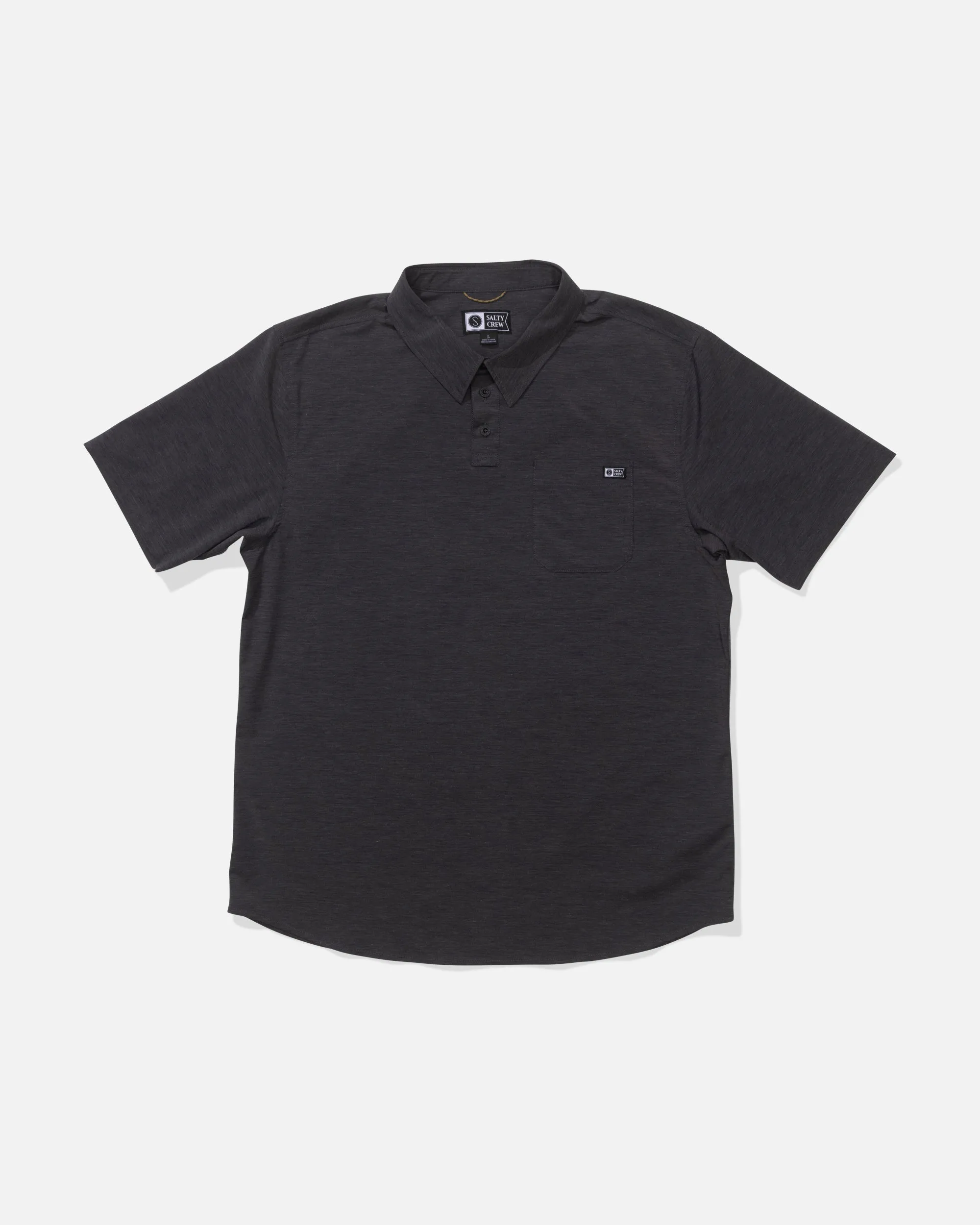 Drifter UV Polo - Black sold by Salty Crew