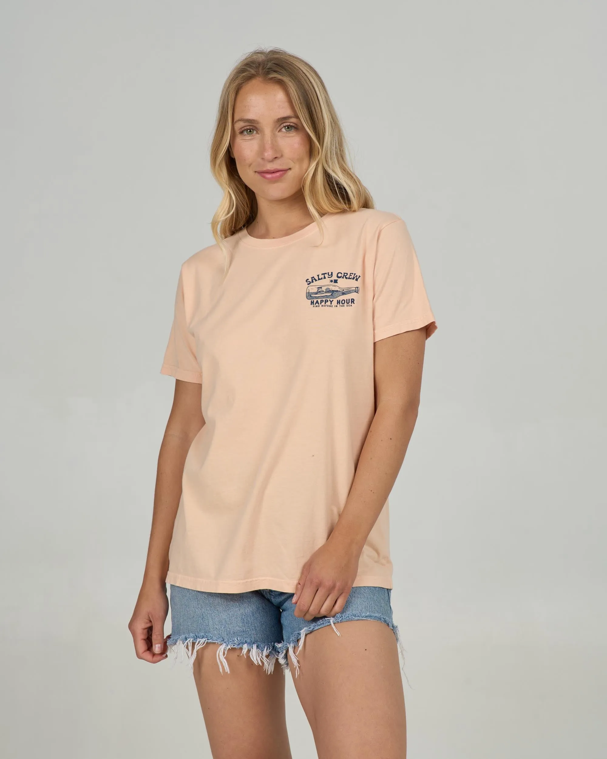 Happy Hour B.F. Tee - Apricot sold by Salty Crew