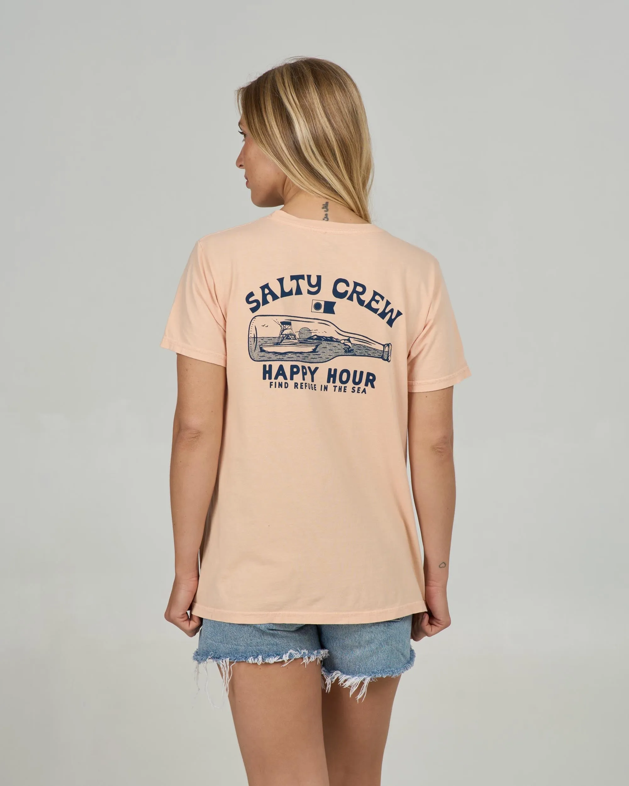Happy Hour B.F. Tee - Apricot sold by Salty Crew product image thumbnail 2