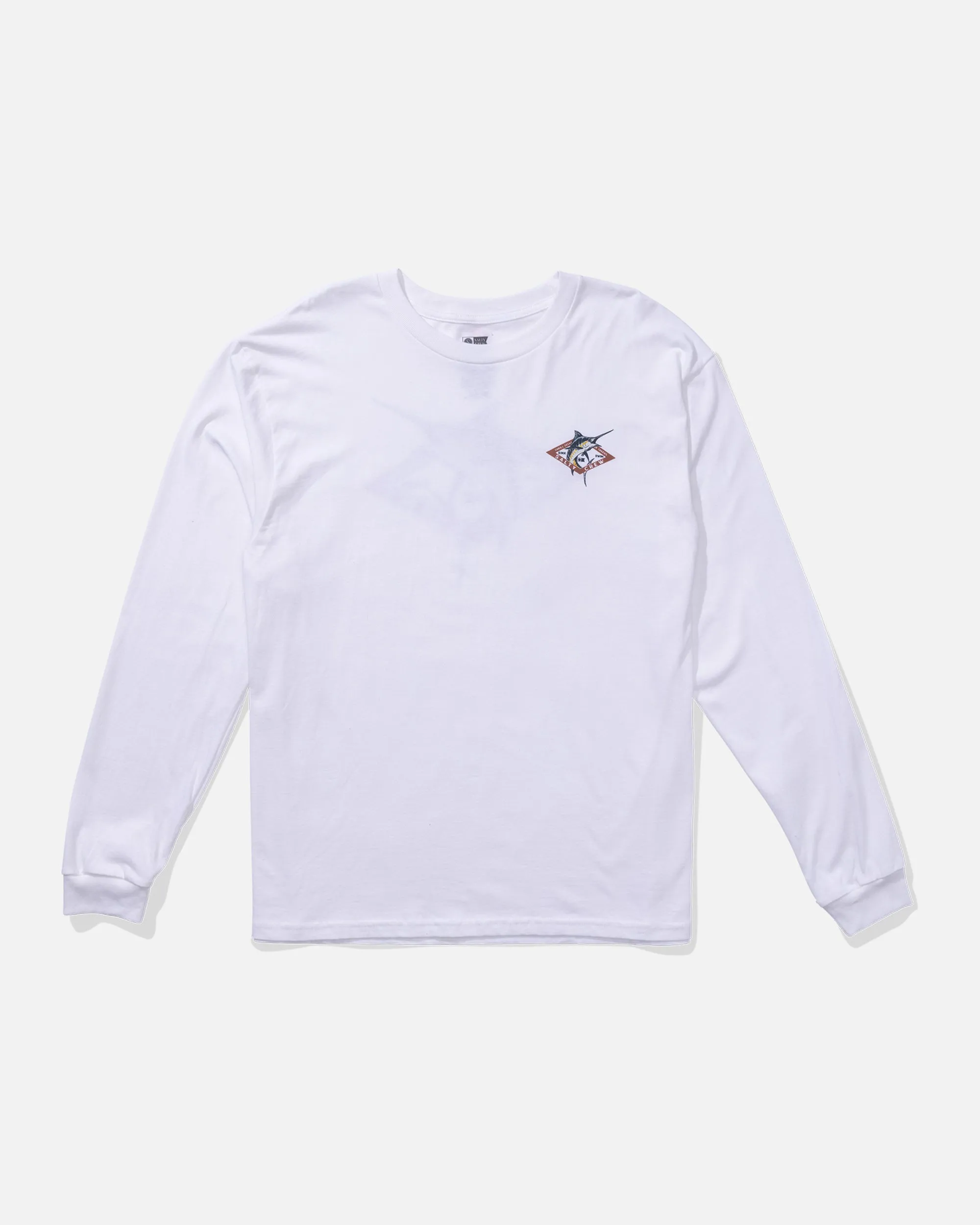 Diamond Marlin Ls Tee - White sold by Salty Crew