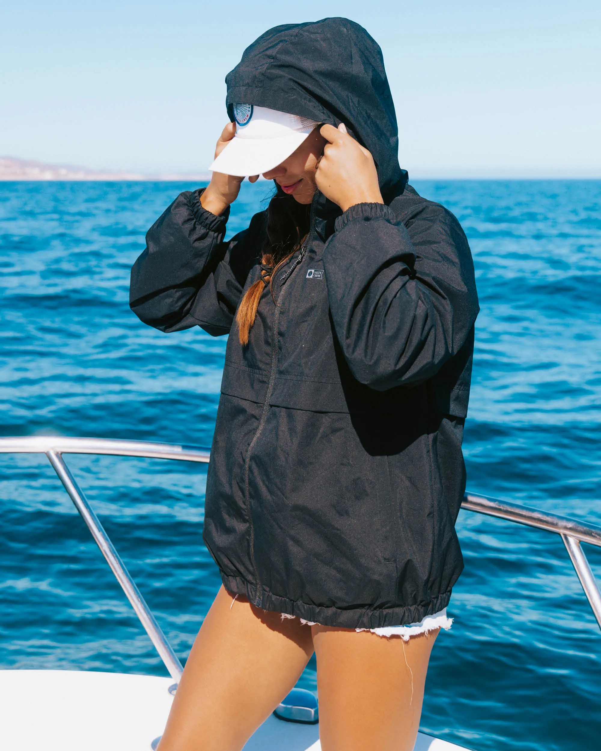 Barrier Windbreaker - Black sold by Salty Crew