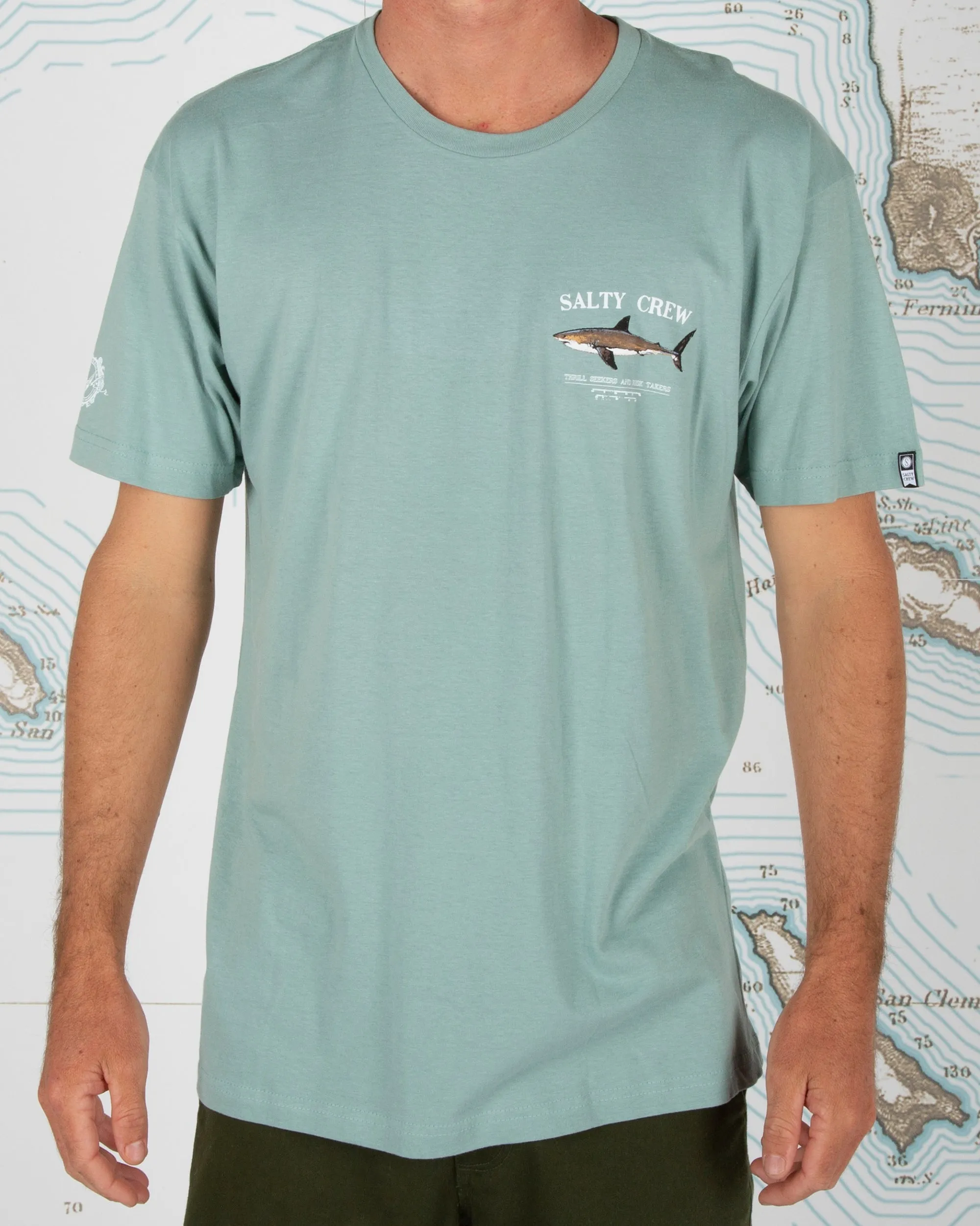 Bruce Sage S/S Premium Tee sold by Salty Crew product image thumbnail 2