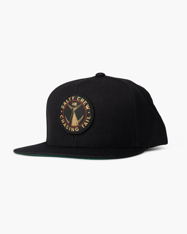 Tailgate 6 Panel Hat - Black made by Salty Crew