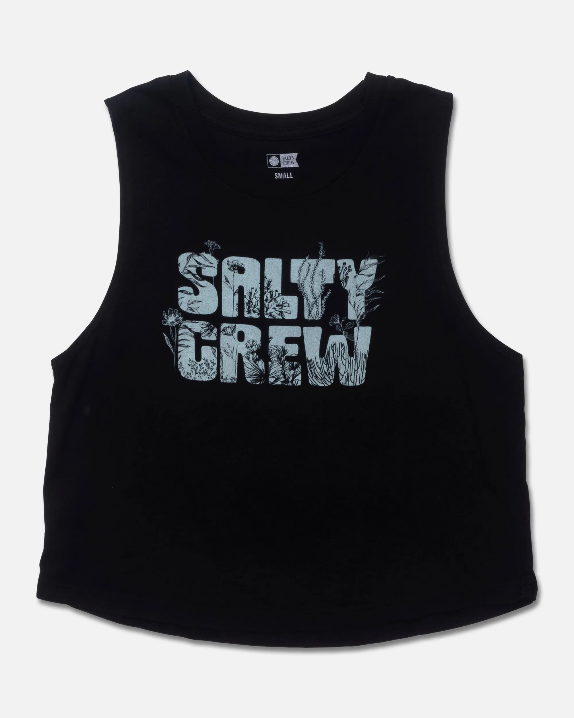 Sea Life Cropped Tank - Black sold by Salty Crew product image thumbnail 3