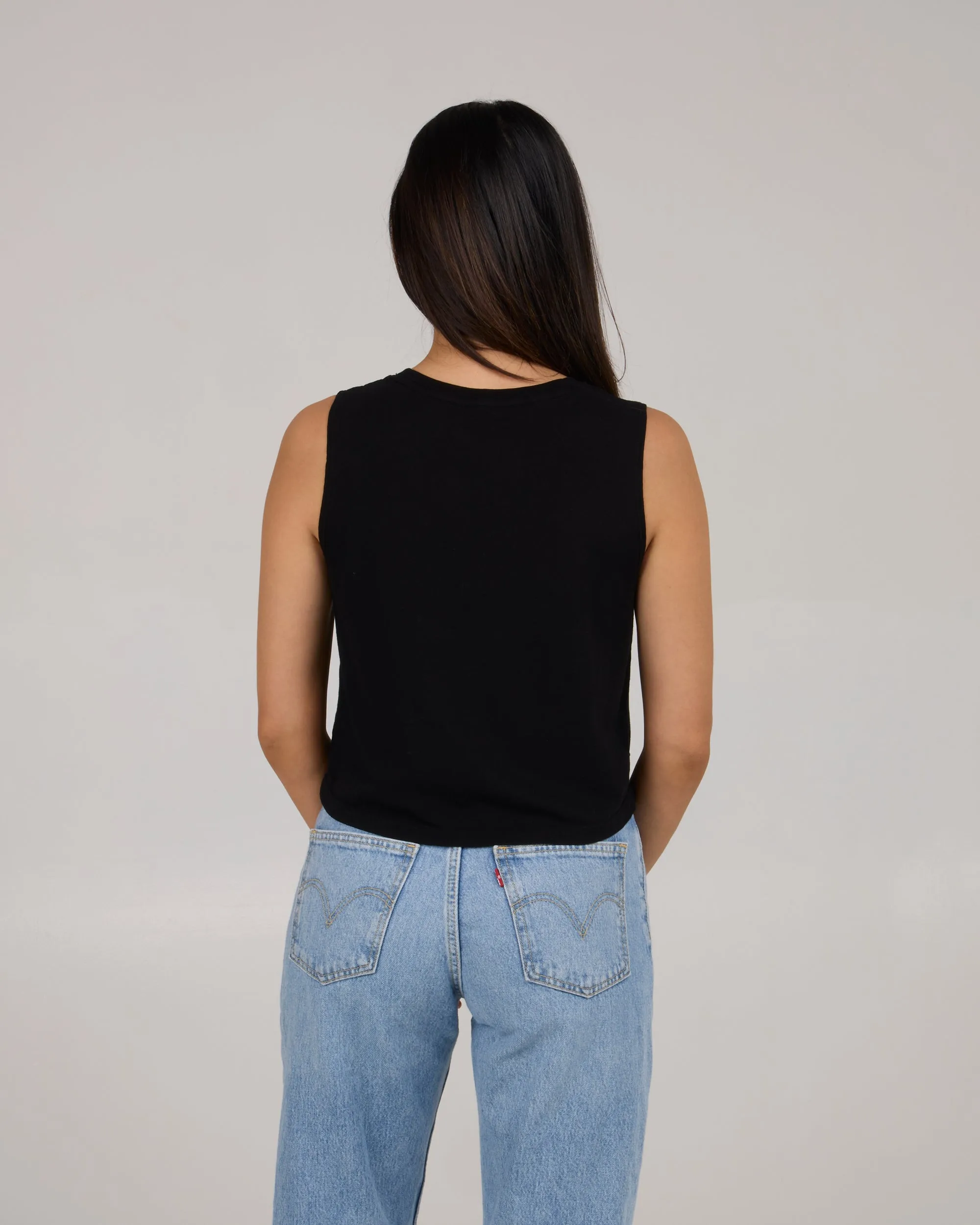 Sea Life Cropped Tank - Black sold by Salty Crew product image thumbnail 2