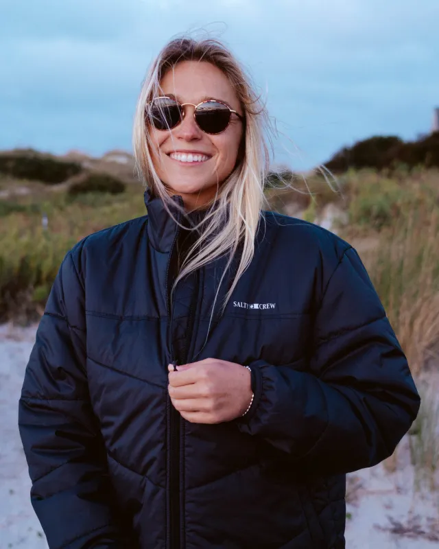 Barrier Puffer Jacket - Black made by Salty Crew