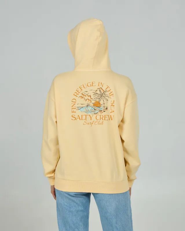 Surf Club Zip Hoodie - Butter Cream made by Salty Crew