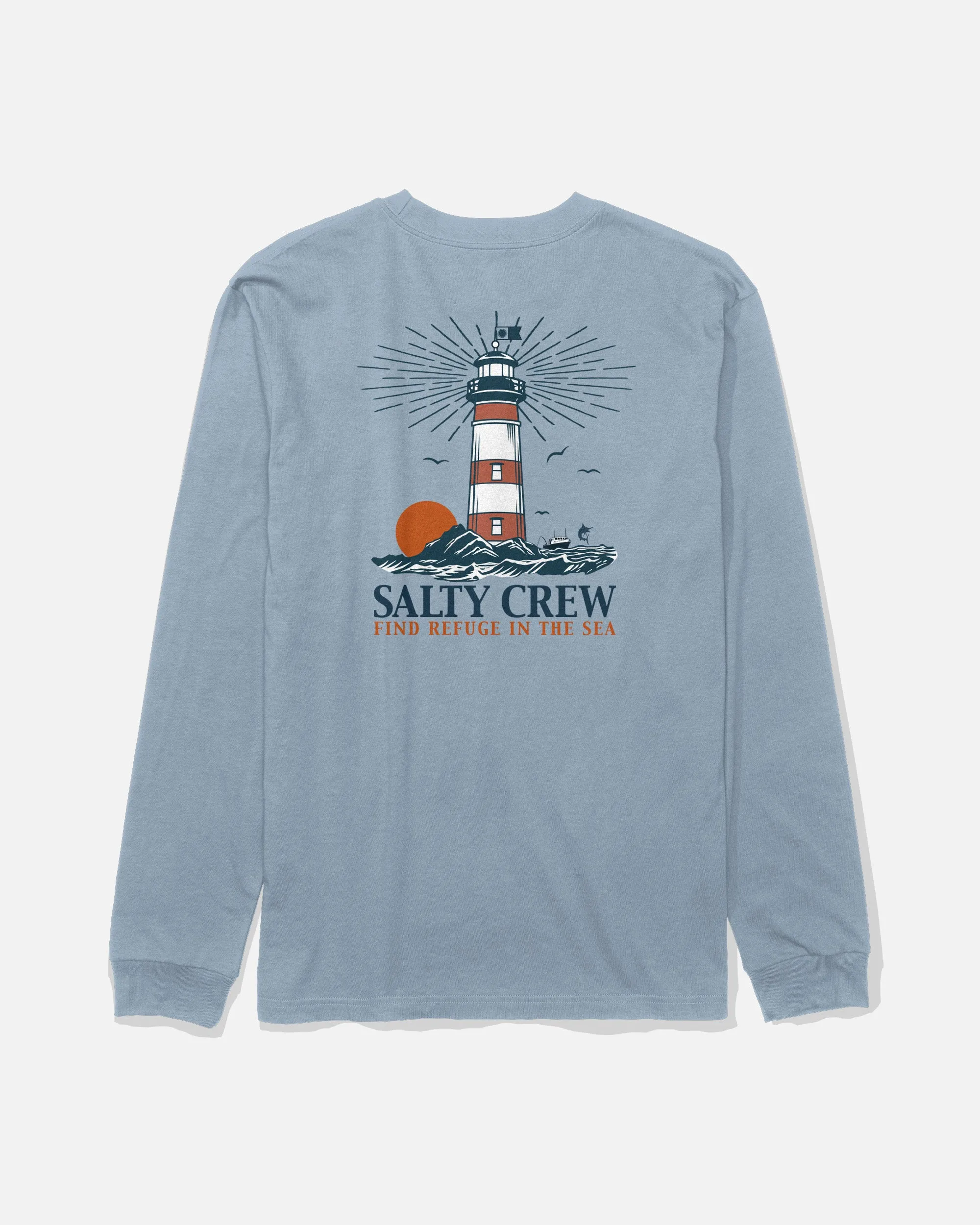 High Beam Long Sleeve Tee - Blue Fog sold by Salty Crew