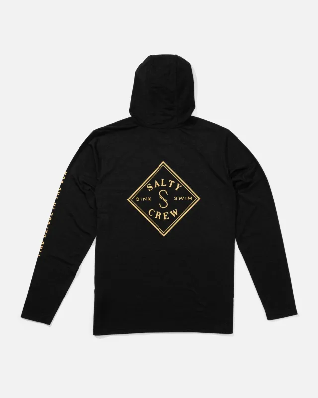 Tippet Pocket UV Hoodie - Black made by Salty Crew