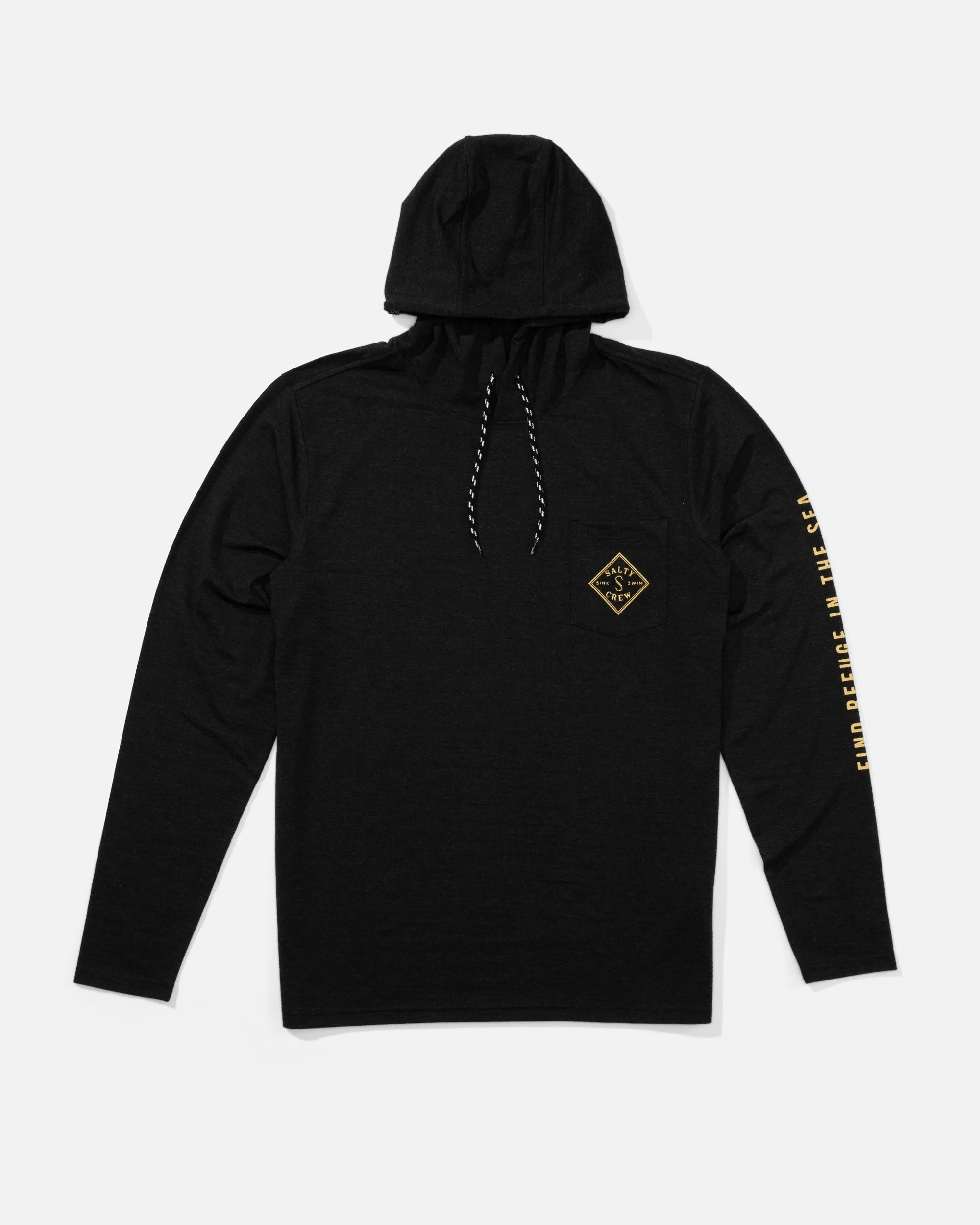 Tippet Pocket UV Hoodie - Black sold by Salty Crew product image thumbnail 2