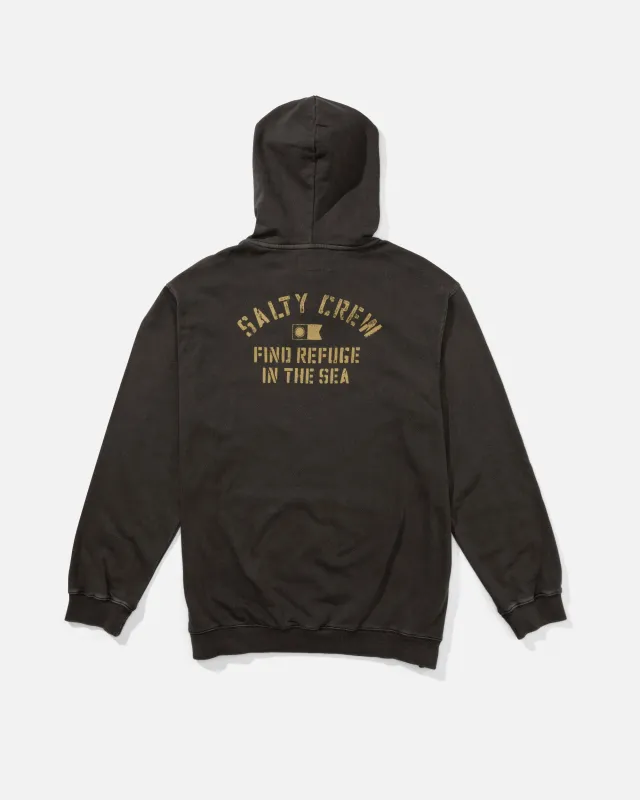 Even Keel Vintage Fleece Hoodie - Vintage Black made by Salty Crew