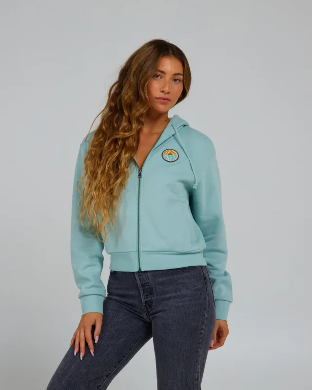 Sun Days Zip Fleece Hoodie - Cloud Blue made by Salty Crew