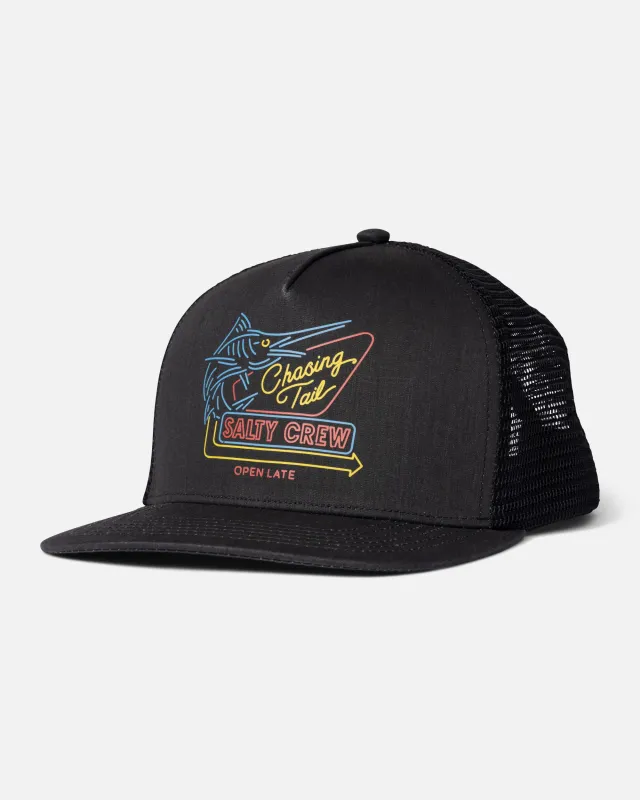 Good Times Foamie Trucker Hat - Black made by Salty Crew