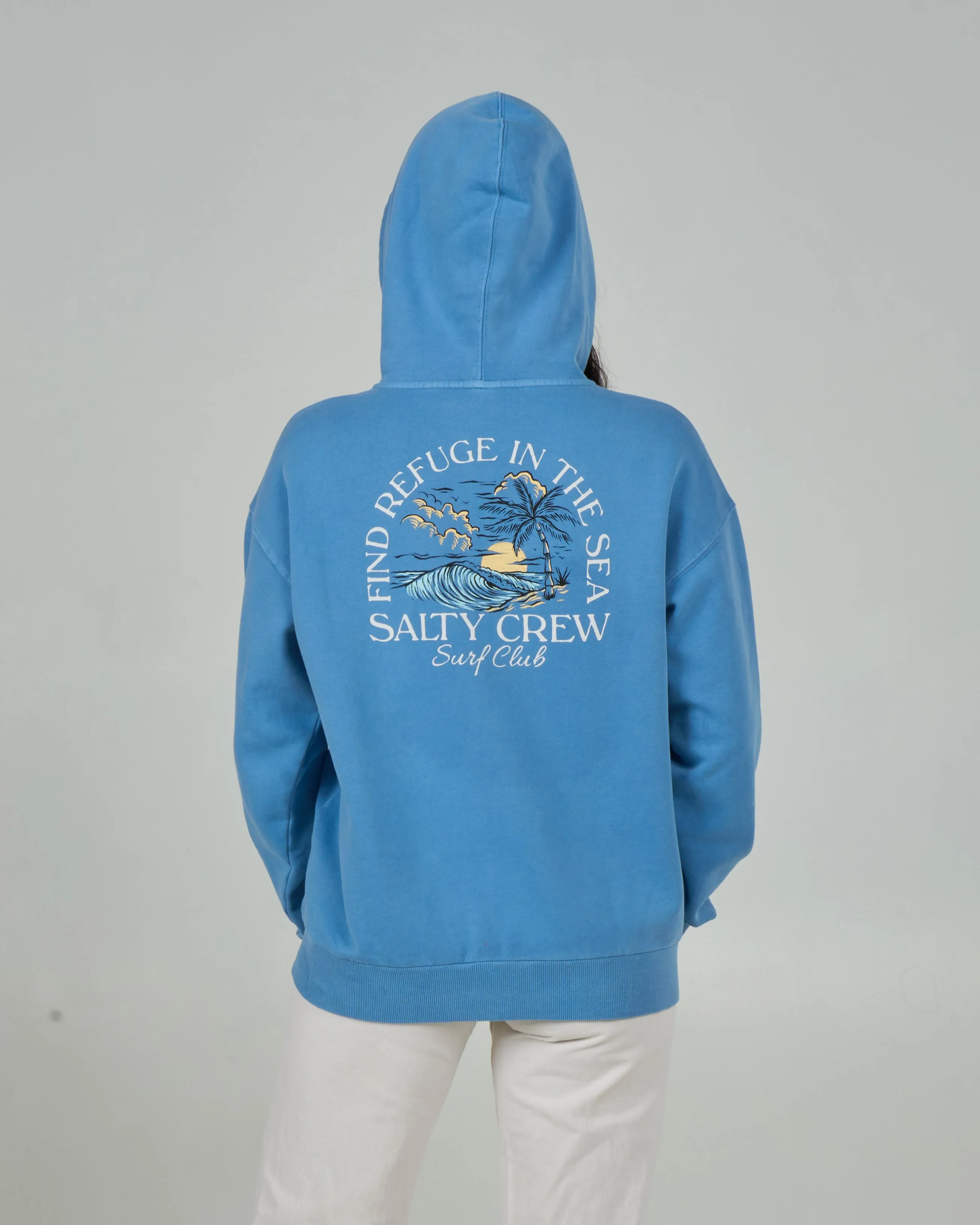 Surf Club Zip Hoodie - Marine Blue sold by Salty Crew