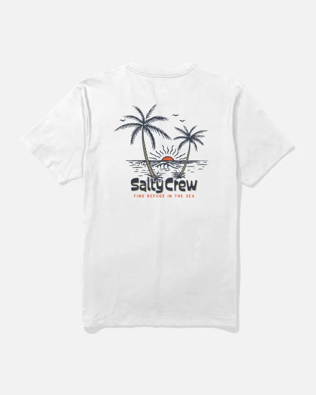 Viewpoint Tee - White made by Salty Crew