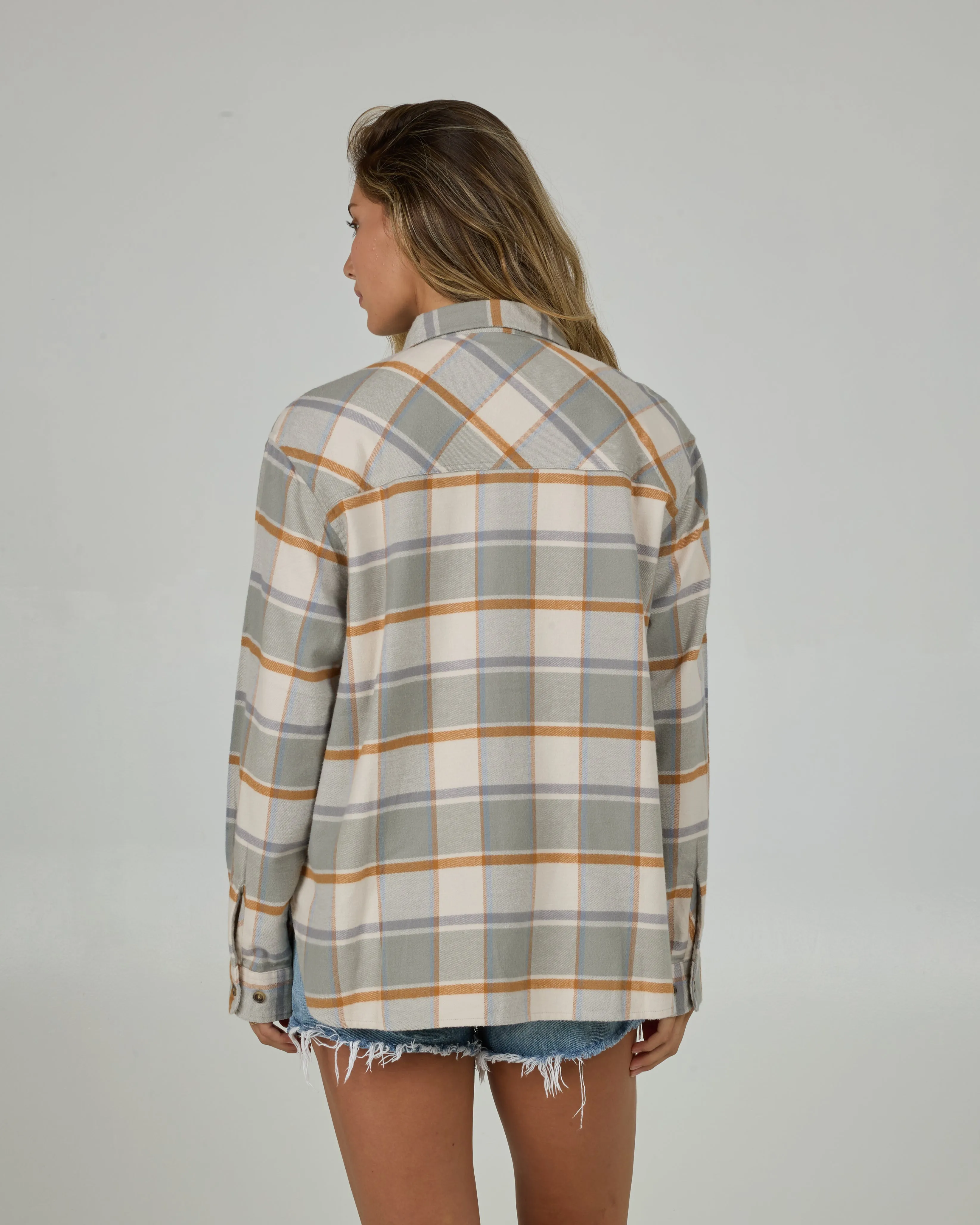 Shore Break Flannel - Clay Grey sold by Salty Crew product image thumbnail 2