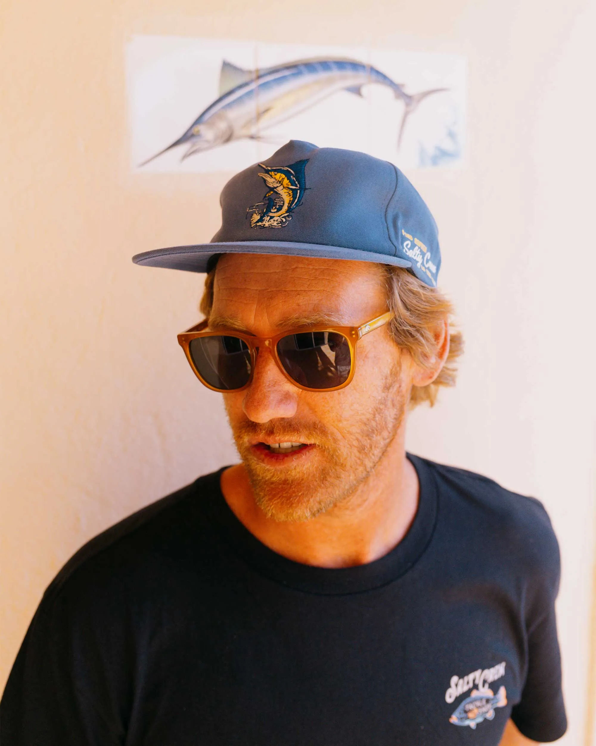 Coastal 5 Panel Hat - Channel Blue sold by Salty Crew product image thumbnail 3