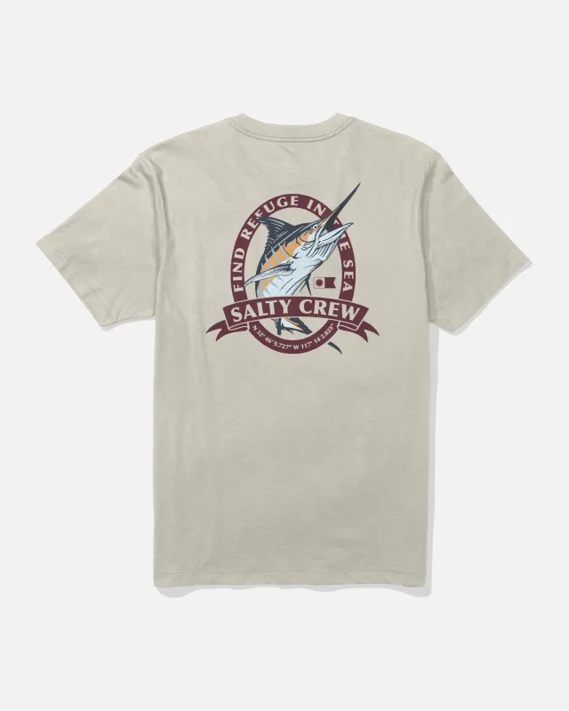 Bill Club Tee - Bone made by Salty Crew