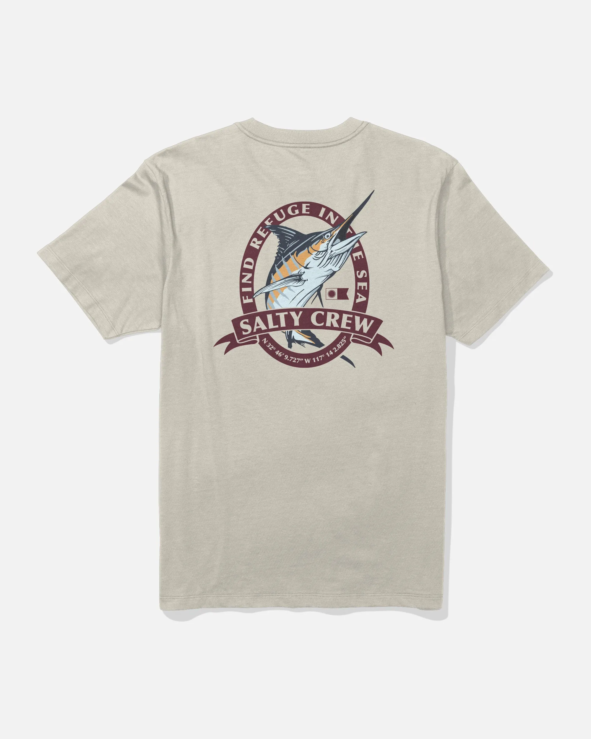 Bill Club Tee - Bone sold by Salty Crew