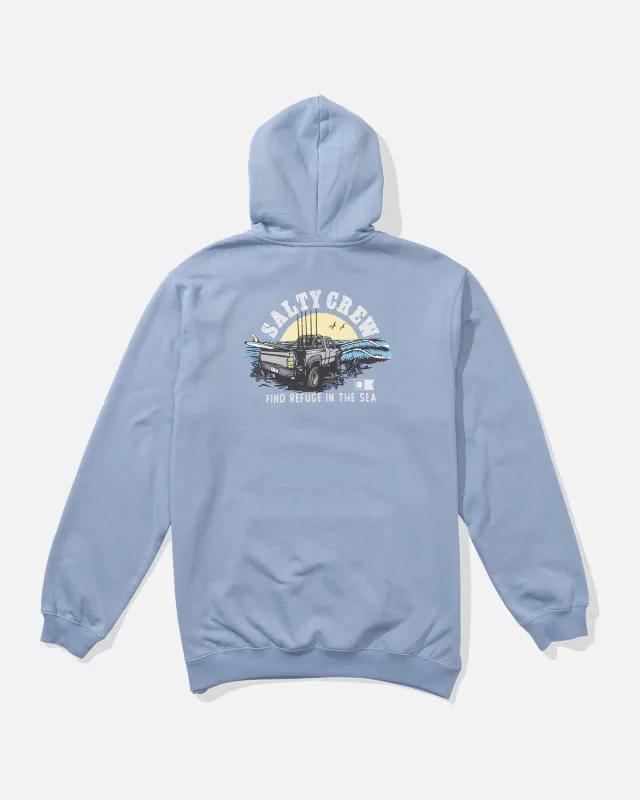 Lifted Fleece Hoodie - Marine Blue made by Salty Crew