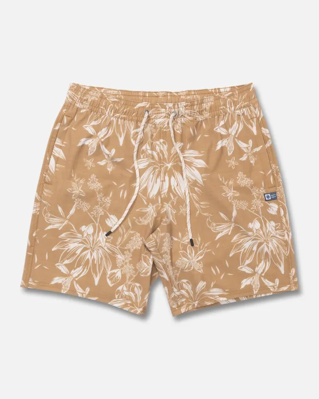 Crew Volley Short - Bronze Brown made by Salty Crew