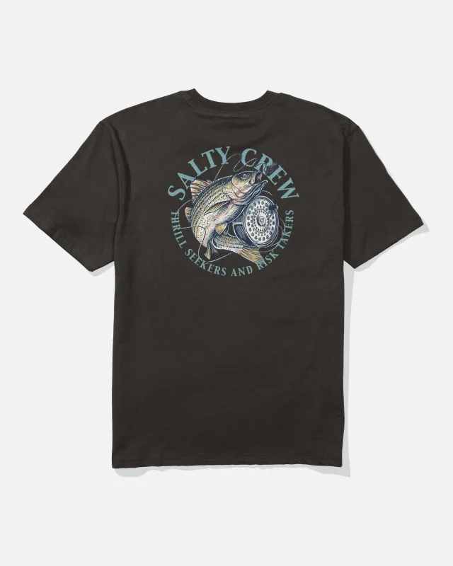 Reel Fly Classic Tee - Black made by Salty Crew